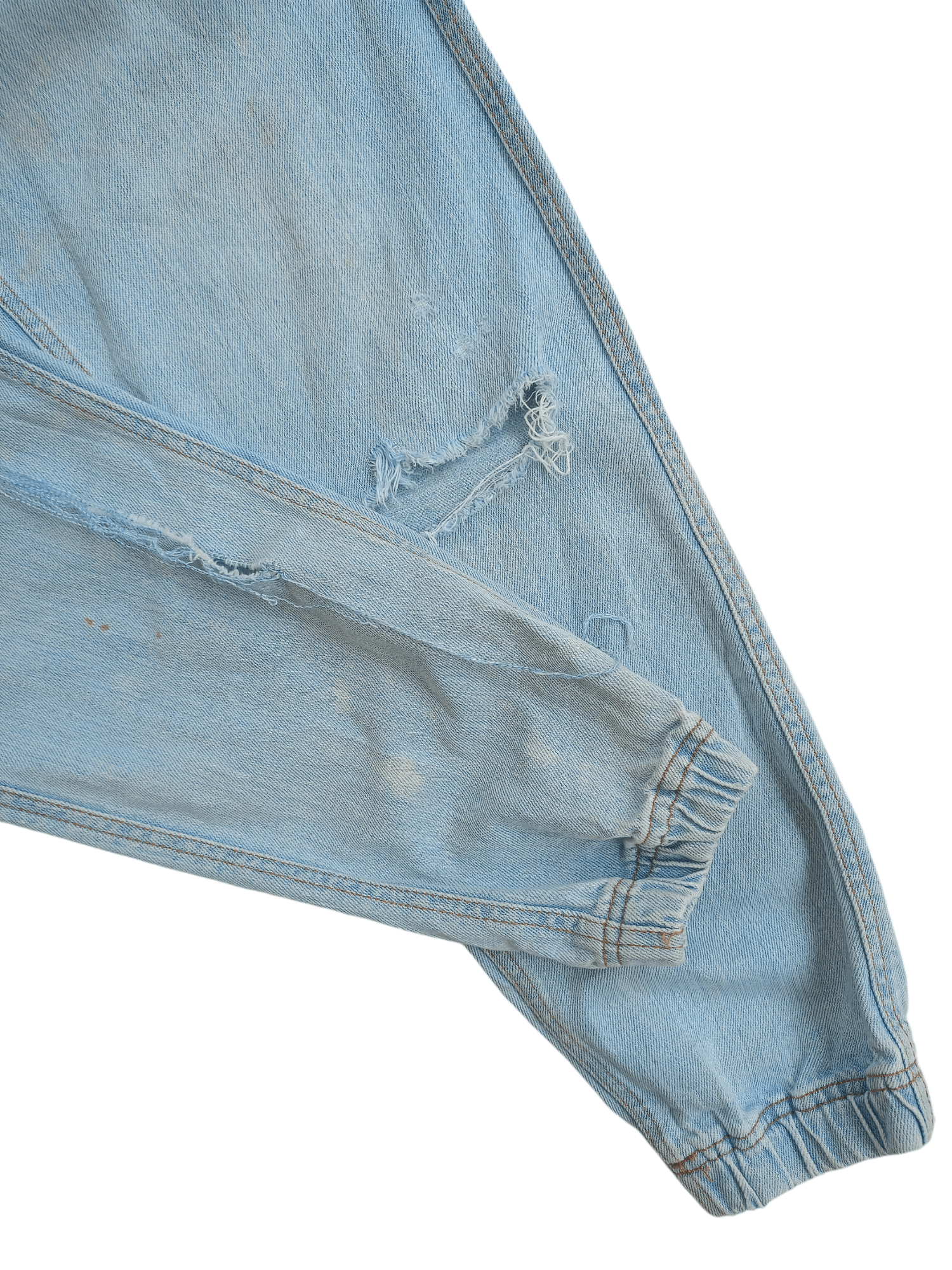 H&M H&M Relaxed Fit Distressed Vintage Streetwear Joggers Size US 26 / EU 42 - 9 Thumbnail