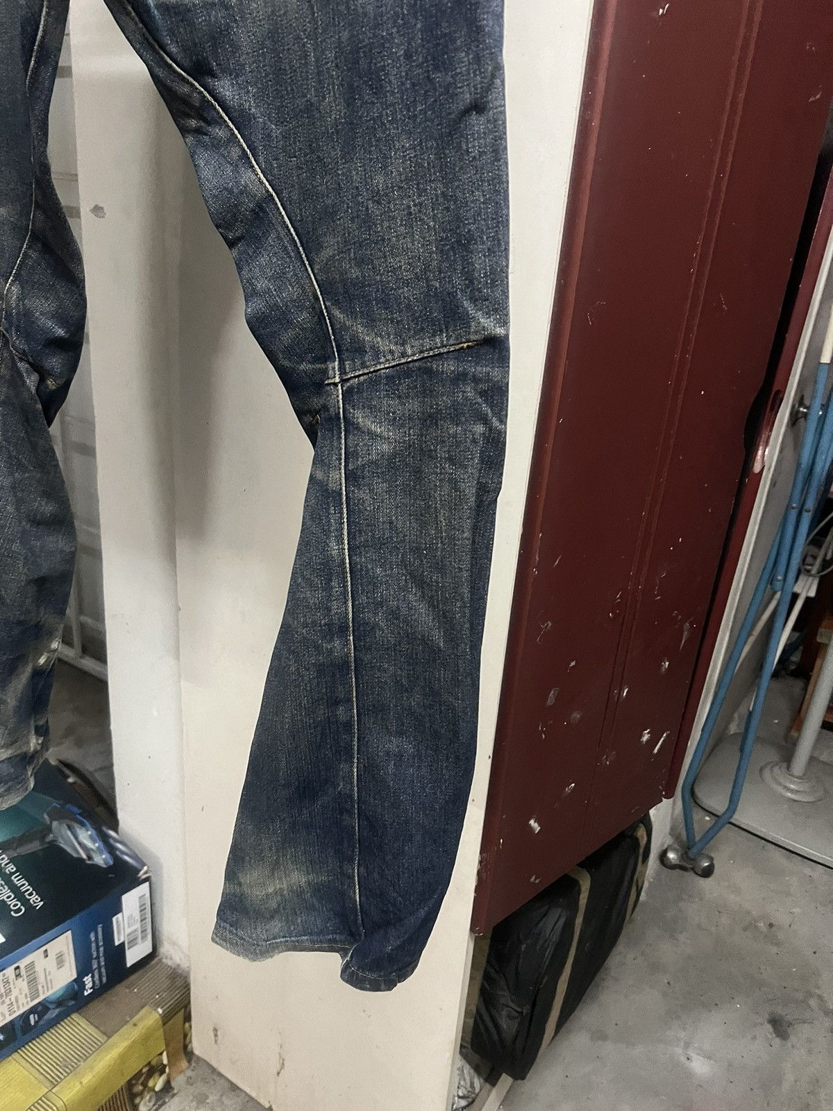 Hysteric Glamour THRASHED DIRTY DOUBLE WAIST BREATHMINT DISTRESSED DENIM PANT Size US 32 / EU 48 - 12 Thumbnail