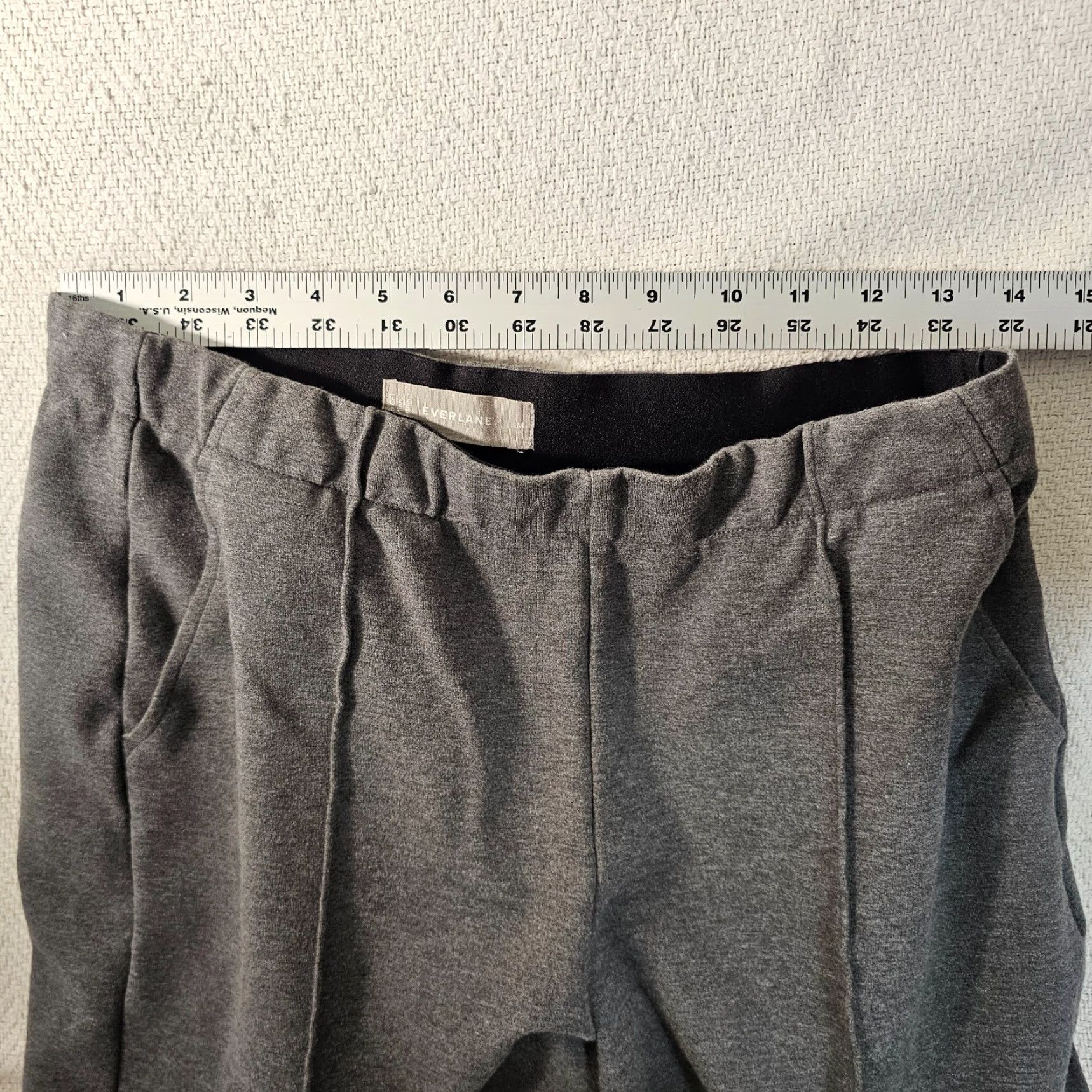 Everlane Everlane The Dream Pant M Pleated Pull On Cotton Blend Heather Gray Size 32" / US 10 / IT 46 - 6 Thumbnail