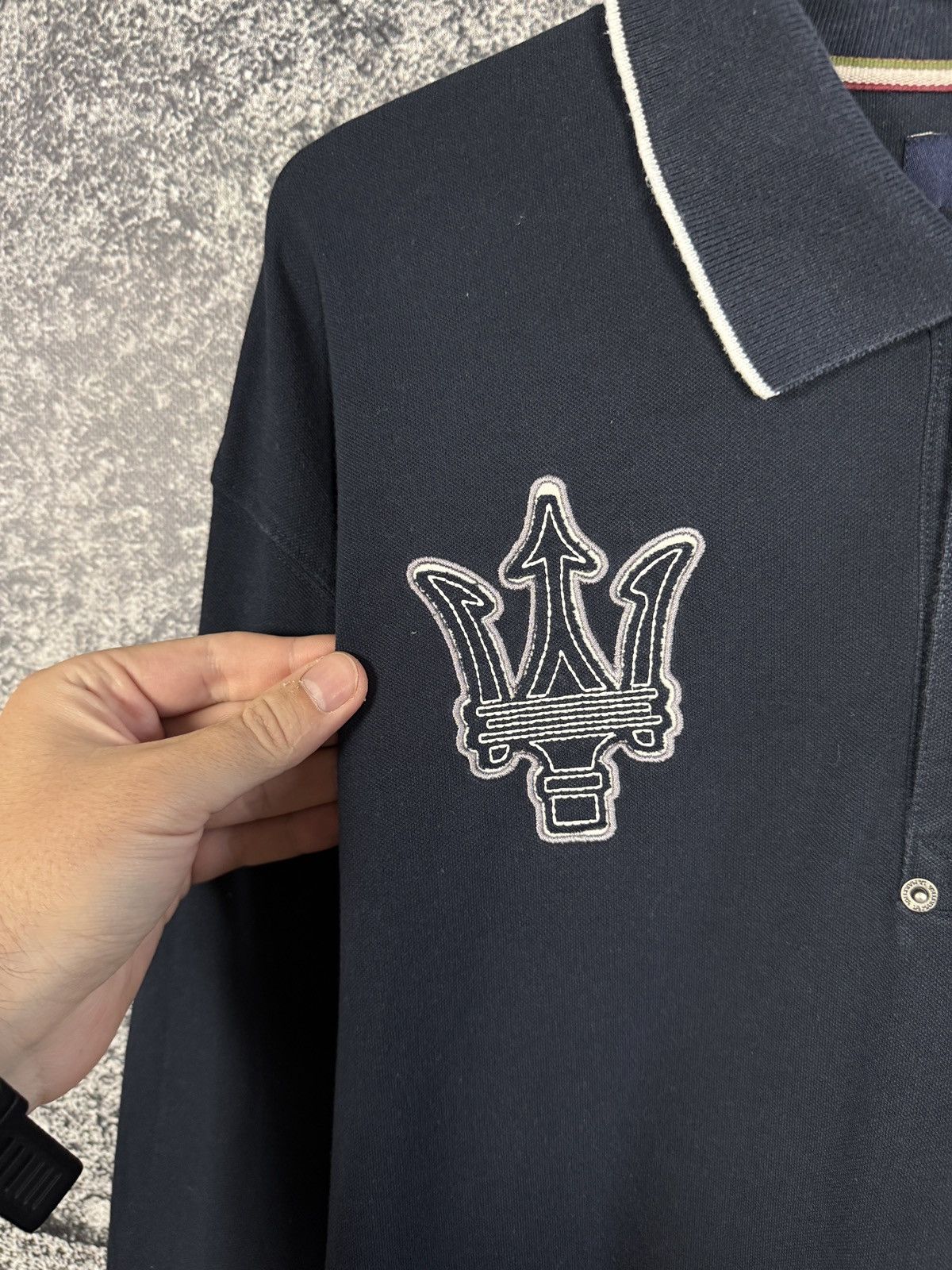 La Martina Rare La Martina Maserati Long Sleeve Polo Shirt Racing 3XL Size US XXL / EU 58 / 5 - 6 Thumbnail