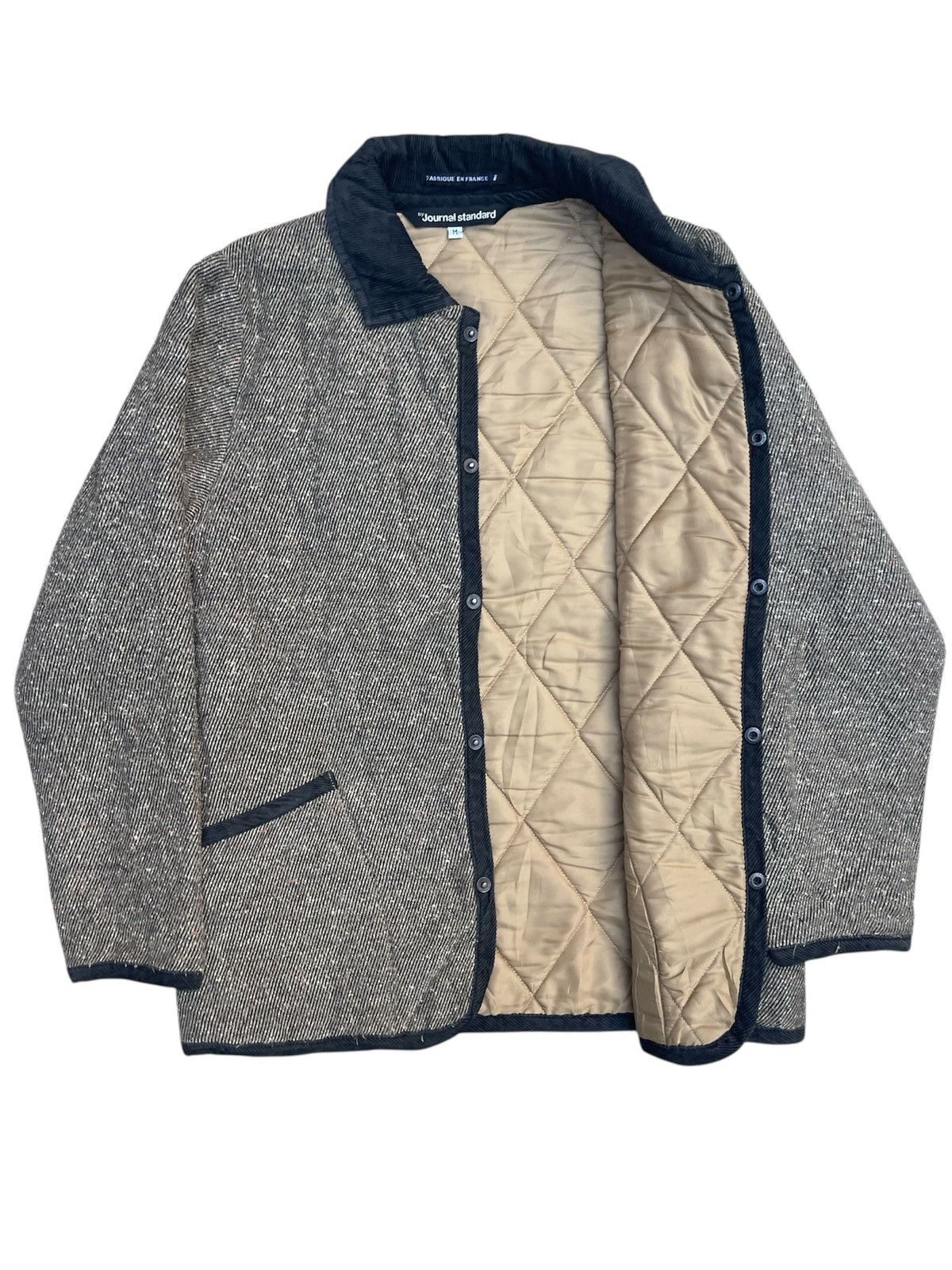 Japanese Brand × Journal Standard × Vintage Vintage Journal Standard Quilted Tweed Jacket - French Made Size US M / EU 48-50 / 2 - 4 Thumbnail