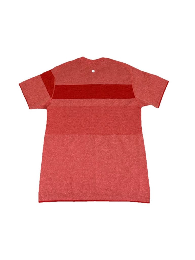 Lululemon LULULEMON METAL VENT SHORT SLEEVE STRIPED ORANGE SIZE MEDIUM Size US M / EU 48-50 / 2 - 4 Thumbnail