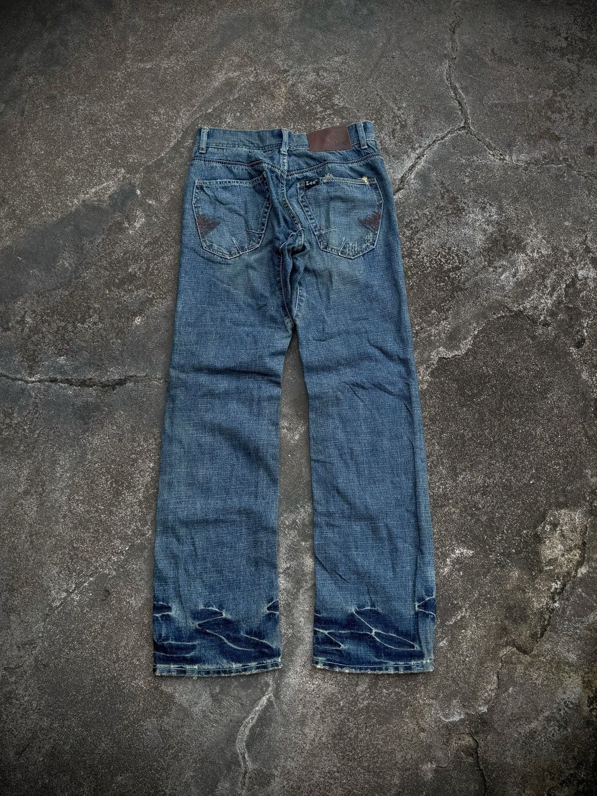 Tornado Mart Mudwash Lee Denim Distressed Flare Japanese Size US 29 - 1 Thumbnail