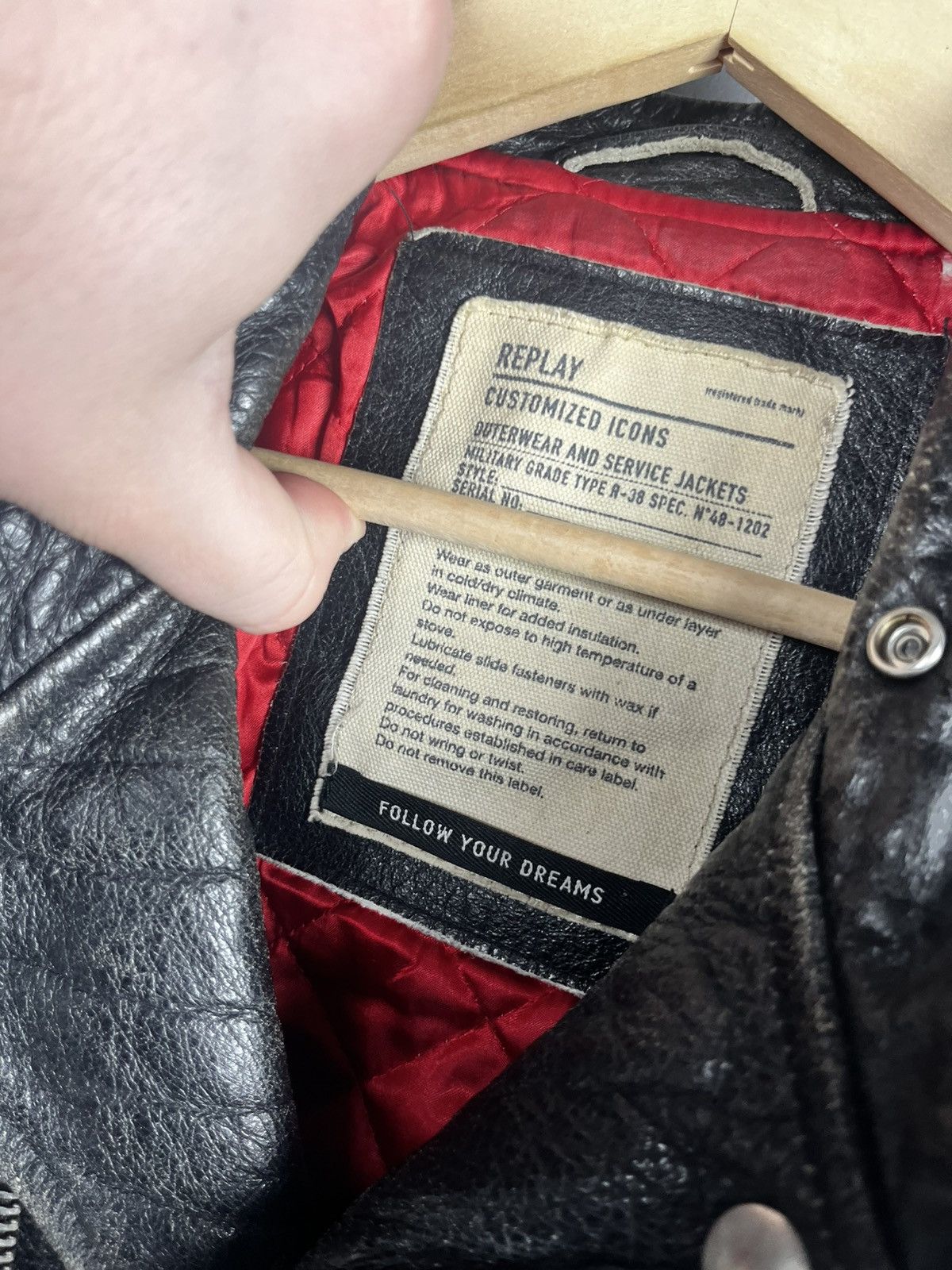 Replay Replay racing leather jacket size L y2k Size US L / EU 52-54 / 3 - 18 Thumbnail