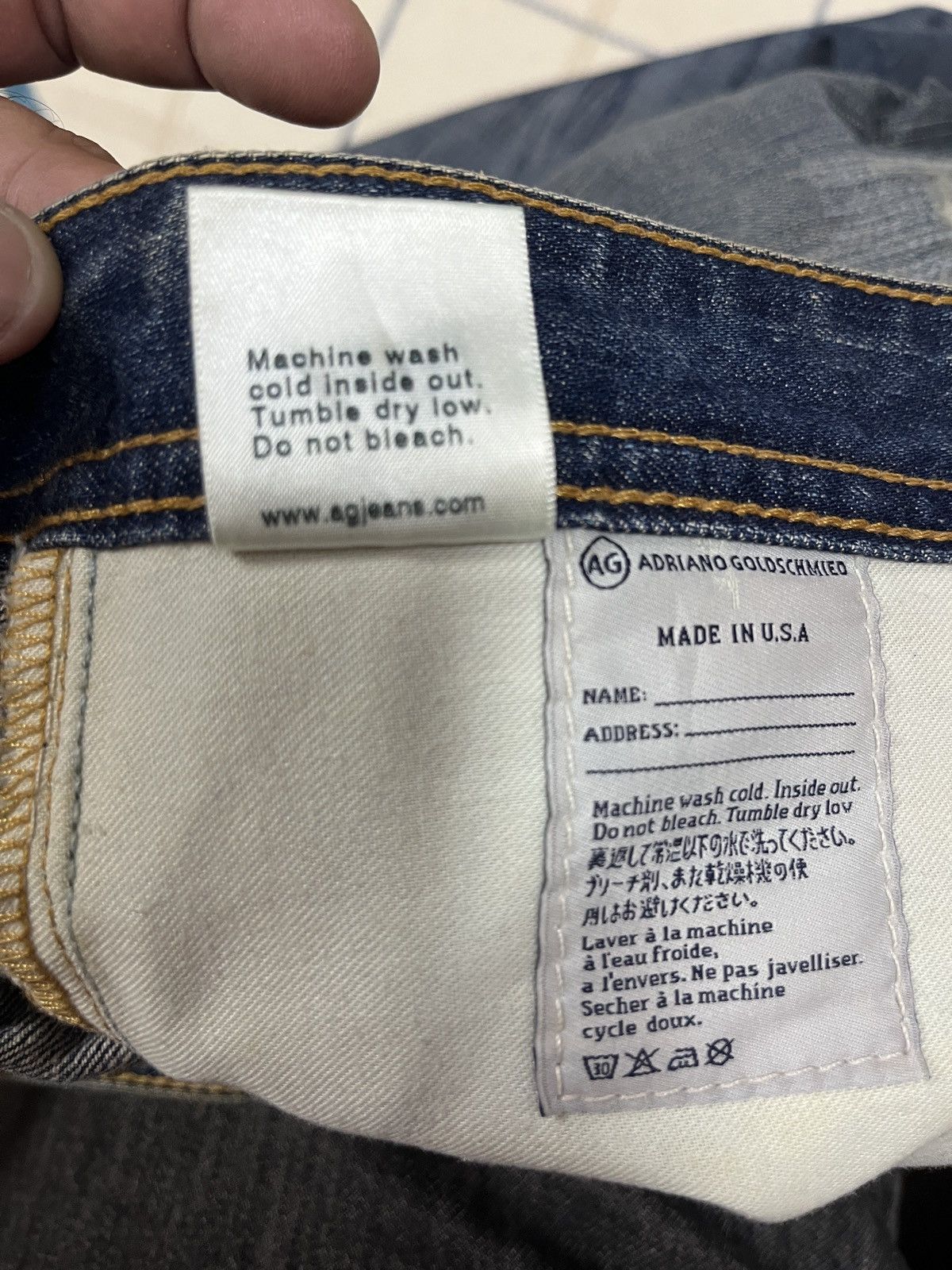 AG Adriano Goldschmied × Designer × Vintage Adriano goldschmied jeans non selvedge Size US 34 / EU 50 - 13 Thumbnail