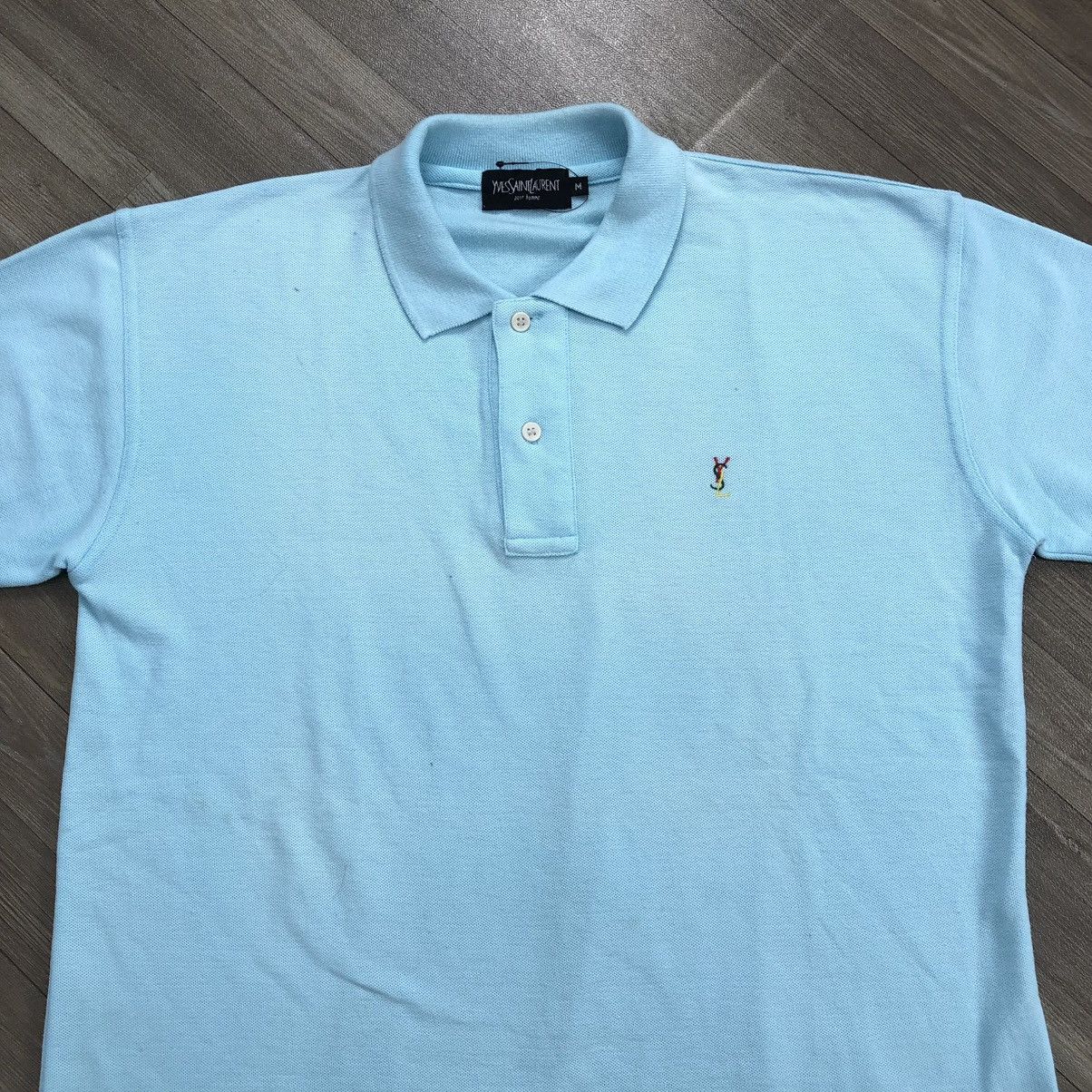 Vintage × Yves Saint Laurent 1990s Yves Saint Laurent Pure Homme YSL Iconic Polo Shirt Size US M / EU 48-50 / 2 - 2 Thumbnail