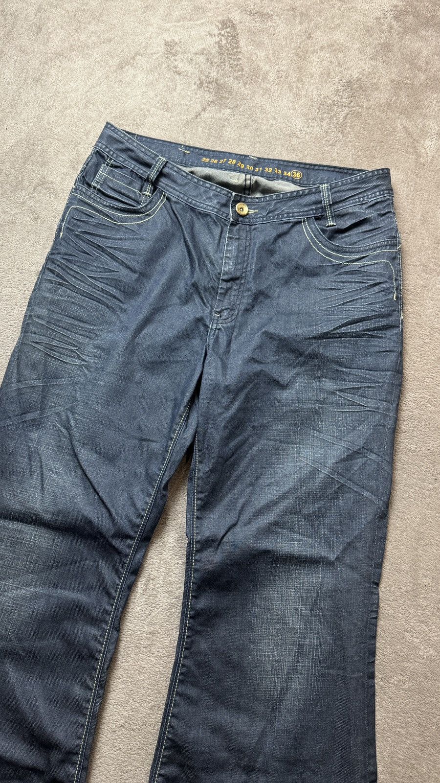 Vintage Flare Wash Jeans Y2K vintage Baggy lgb cowboy bootcut d&g Size US 36 / EU 52 - 2 Thumbnail