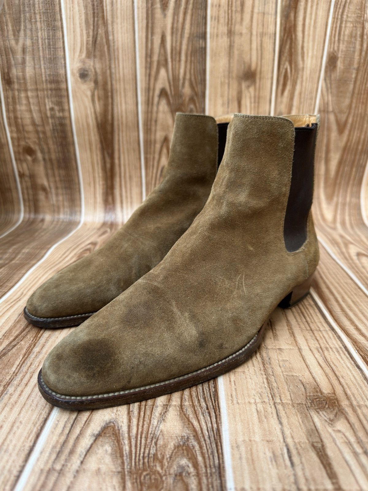 Hedi Slimane × Saint Laurent Paris × Yves Saint Laurent Saint Laurent Paris Wyatt Chelsea boots Size US 8 / EU 41 - 3 Thumbnail