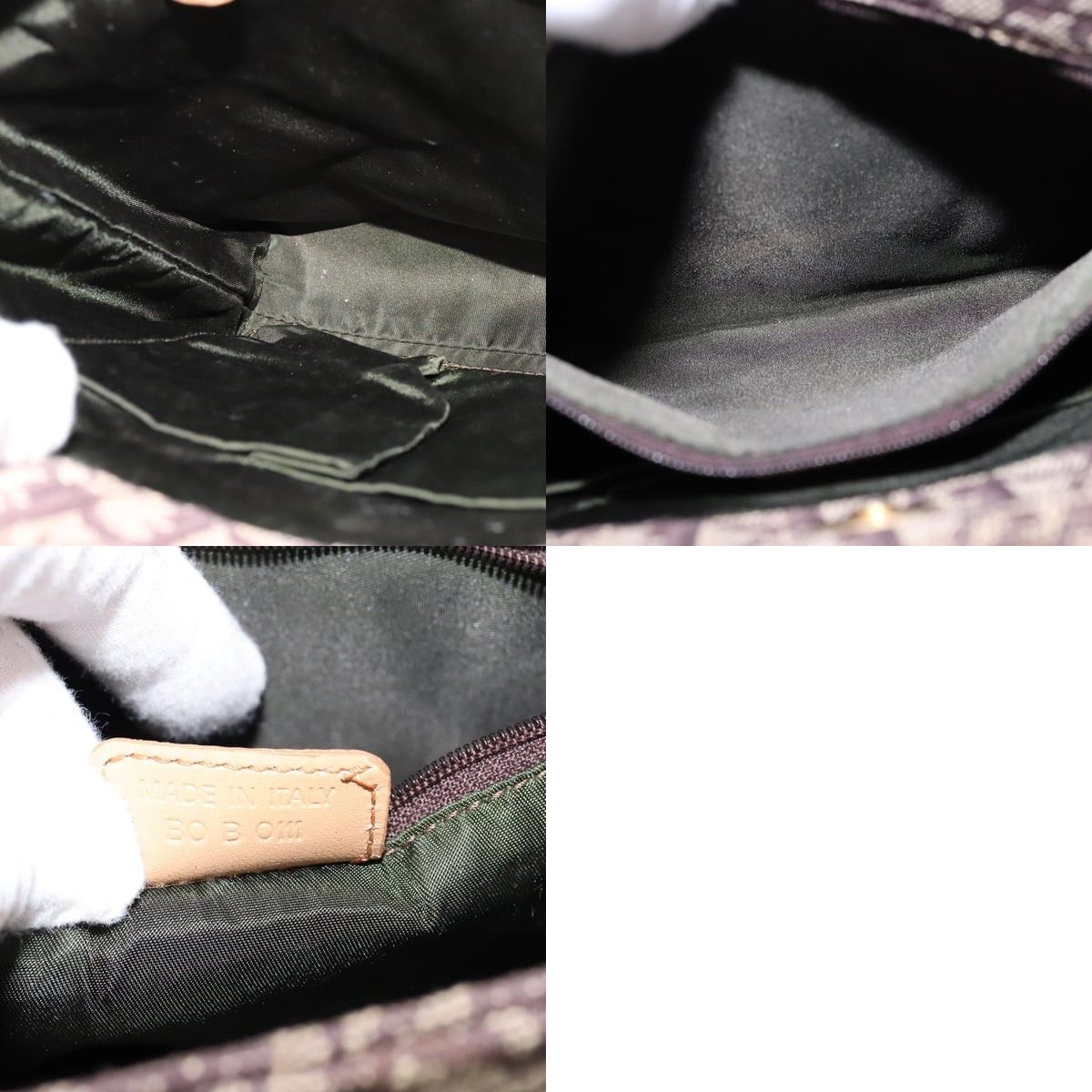 Dior DIOR Trotter Canvas Hand Bag Brown Gold Size ONE SIZE - 12 Thumbnail
