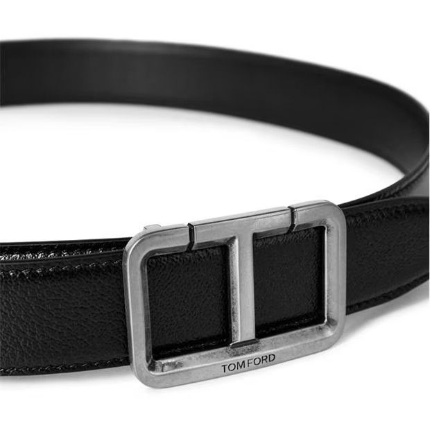 Tom Ford o1g2r1mq0724 Size: 100 / Belts in Silver & Black Size 38 - 3 Thumbnail
