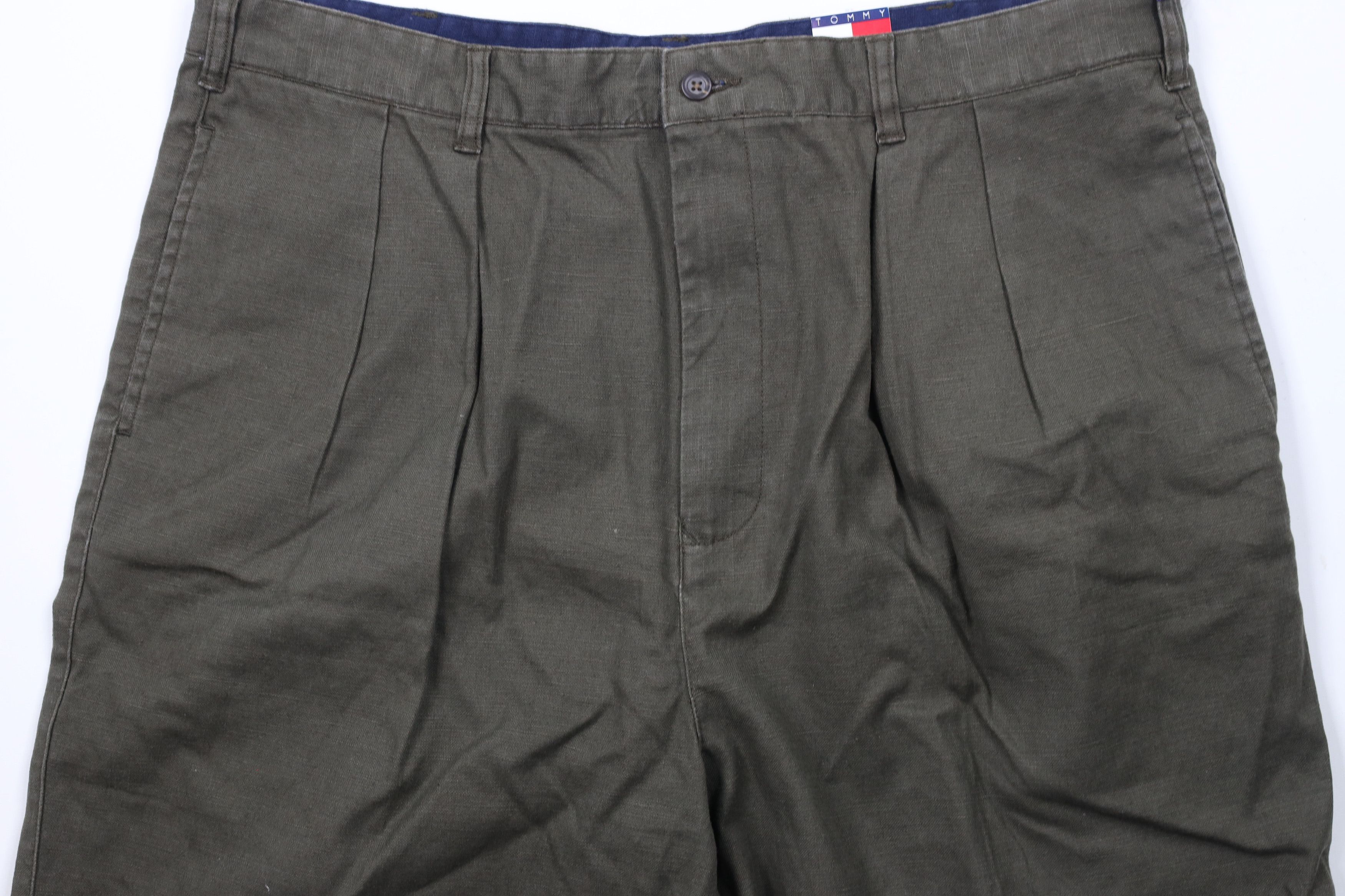 Tommy Hilfiger × Vintage Deadstock Vintage 90s Tommy Hilfiger Above Knee Shorts Size US 38 / EU 54 - 3 Thumbnail