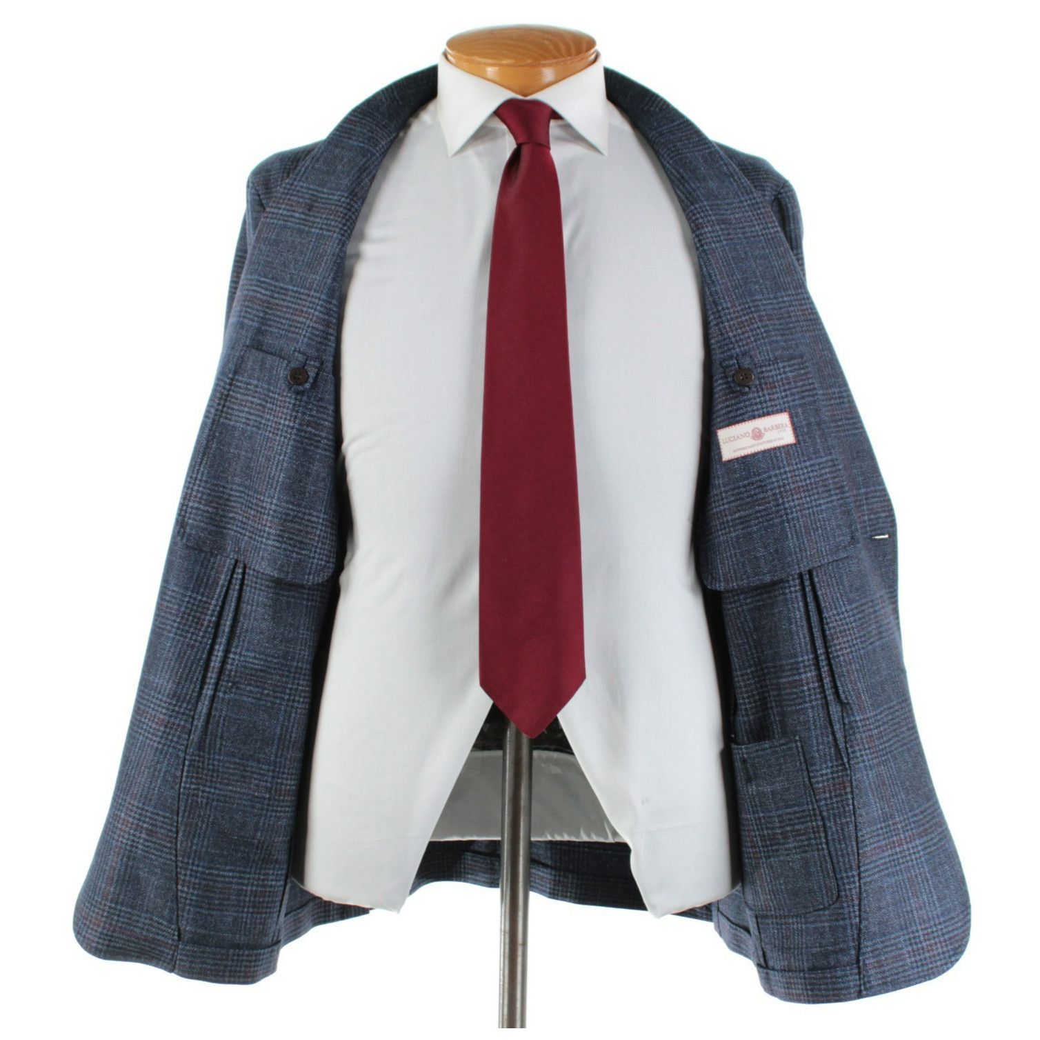 Luciano Barbera Luciano Barbera Sport Coat Size 46 US in Blue Size 46R - 6 Thumbnail