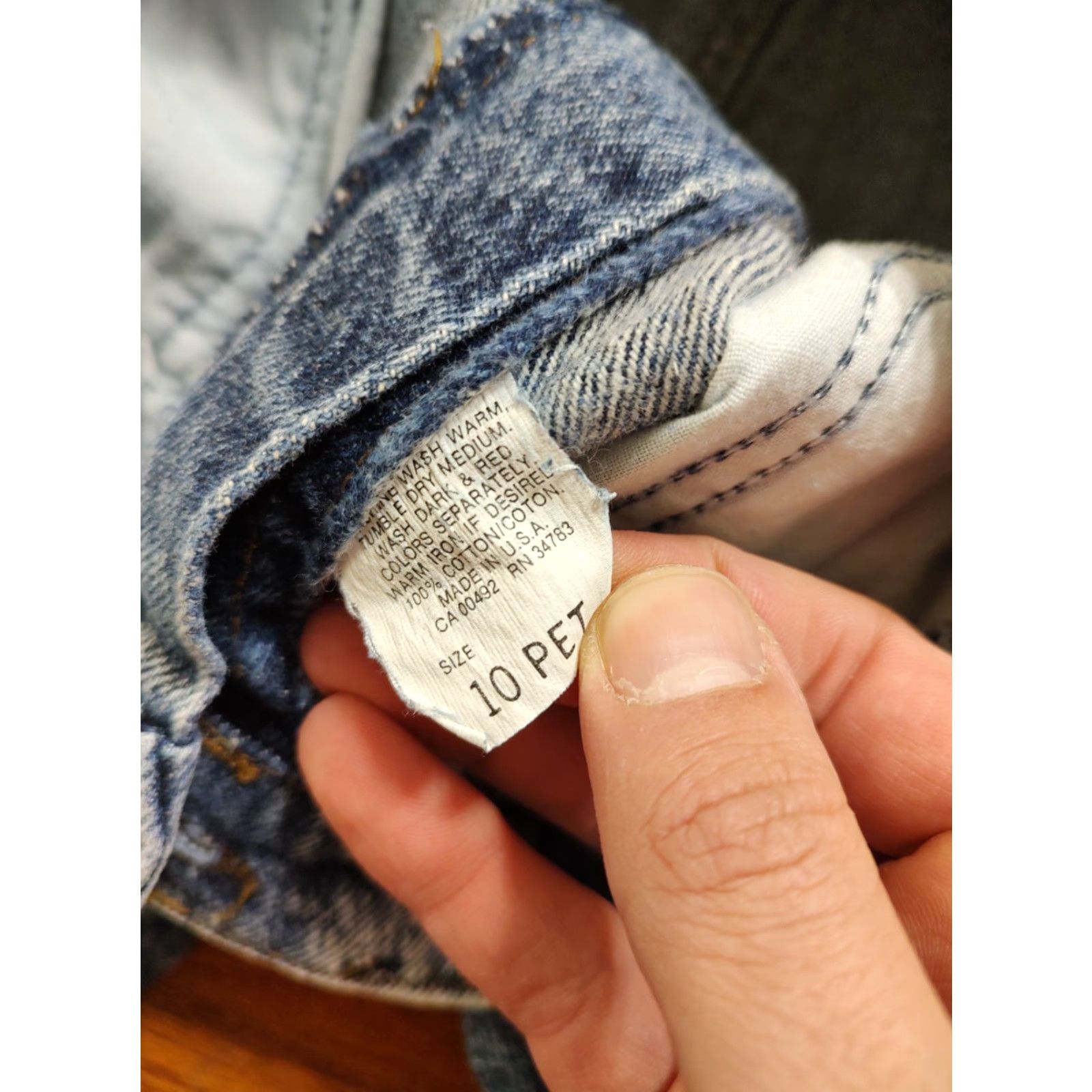Lee VINTAGE Lee Acid Wash Mom Jeans Womens 27 X 27 Inseam High Waist Made in USA Jeans Blue 80s 90s USA Size 27" / US 4 / IT 40 - 5 Thumbnail
