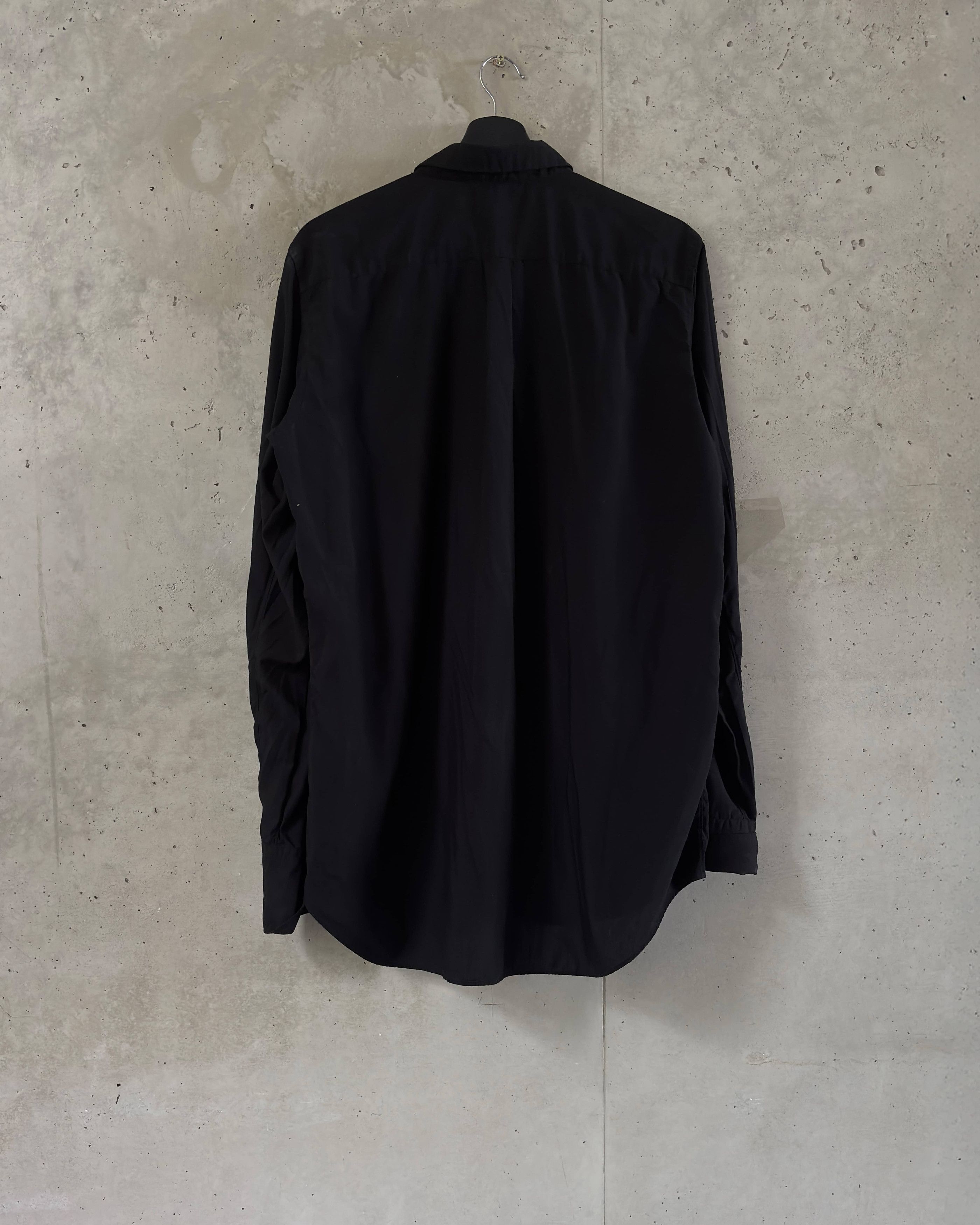 Comme des Garcons Comme des Garçons Black Polyester Button Up Size US XL / EU 56 / 4 - 7 Thumbnail