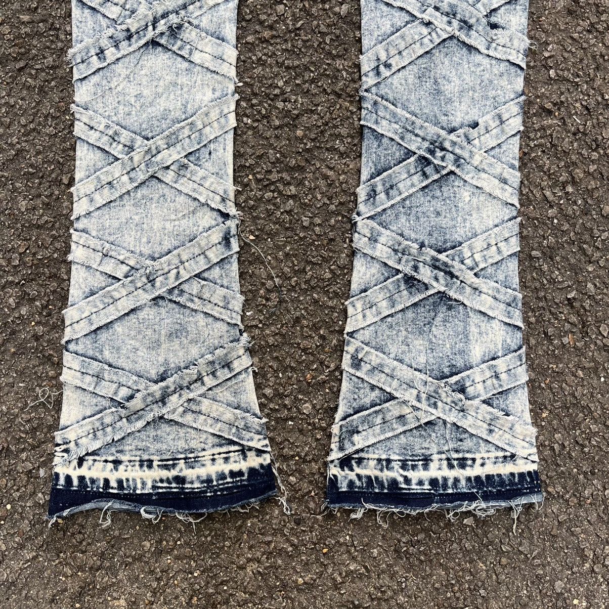 Other Stacked Fit Flare Jeans Bootcut Denim Pants Size US 34 / EU 50 - 9 Thumbnail