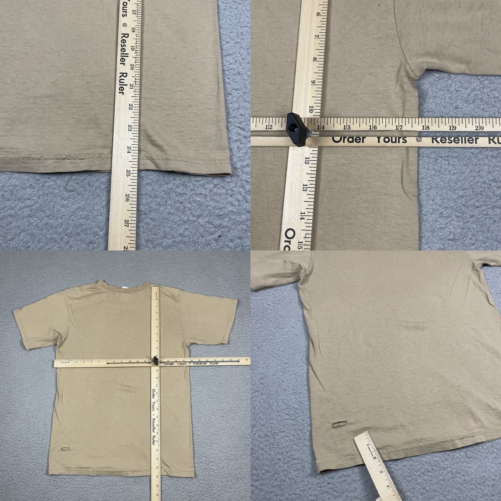 Gildan VINTAGE Gildan T-Shirt Mens 90s Cheese Brown Short Sleeve Crew Neck S Small Cotton Distressed Pattern Solid Graphic Print Vintage Rare Brie Size US S / EU 44-46 / 1 - 8 Thumbnail