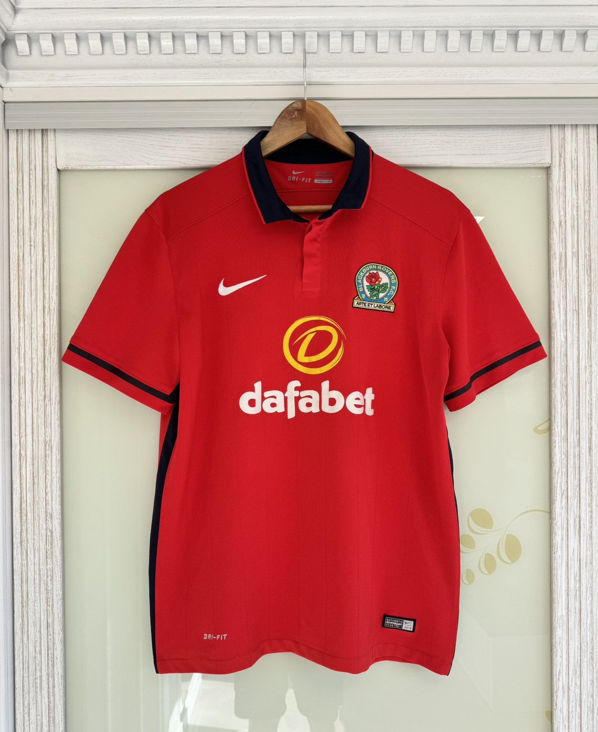 Nike Blackburn Rovers 2015-2016 Away Soccer Jersey Football Kit Size US L / EU 52-54 / 3 - 1 Thumbnail