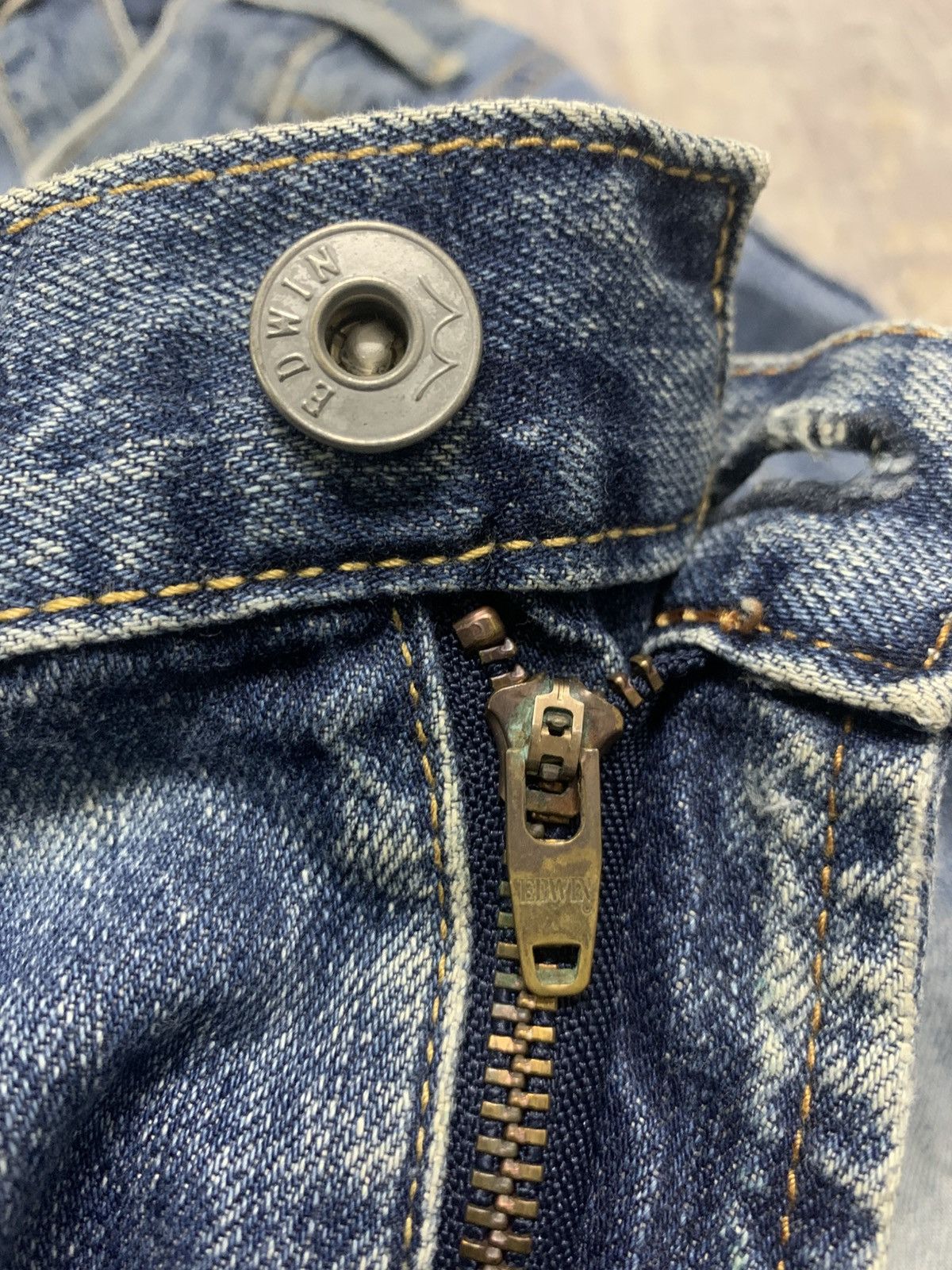 Edwin VINTAGE EDWIN Distressed Jeans W39 Size US 39 - 7 Thumbnail