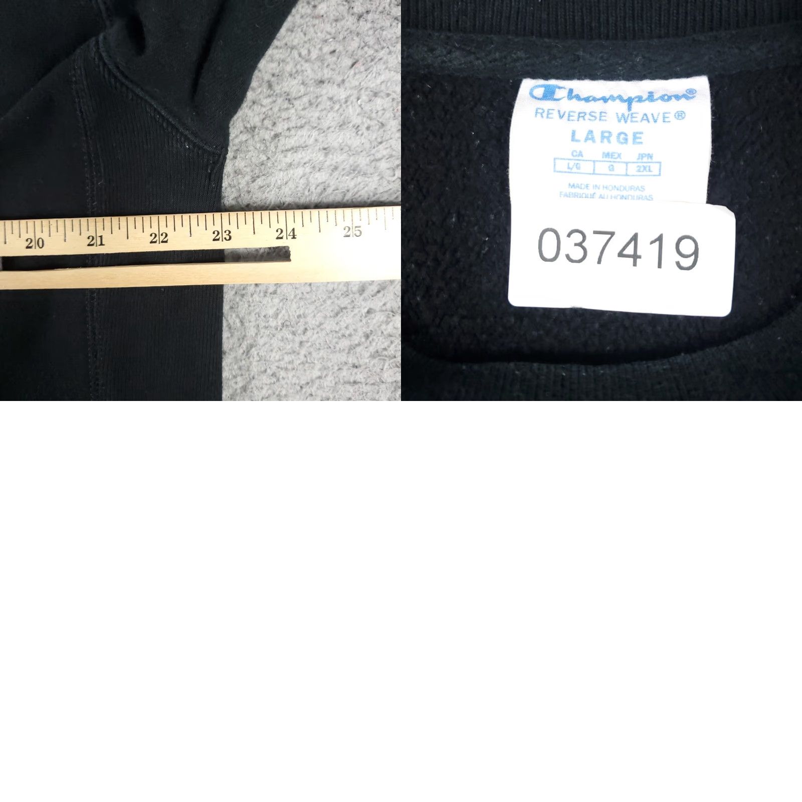 Champion Champion Black Pullover Sweatshirt Mens Large Mock Neck Fleece Regular Fit Size US L / EU 52-54 / 3 - 8 Thumbnail