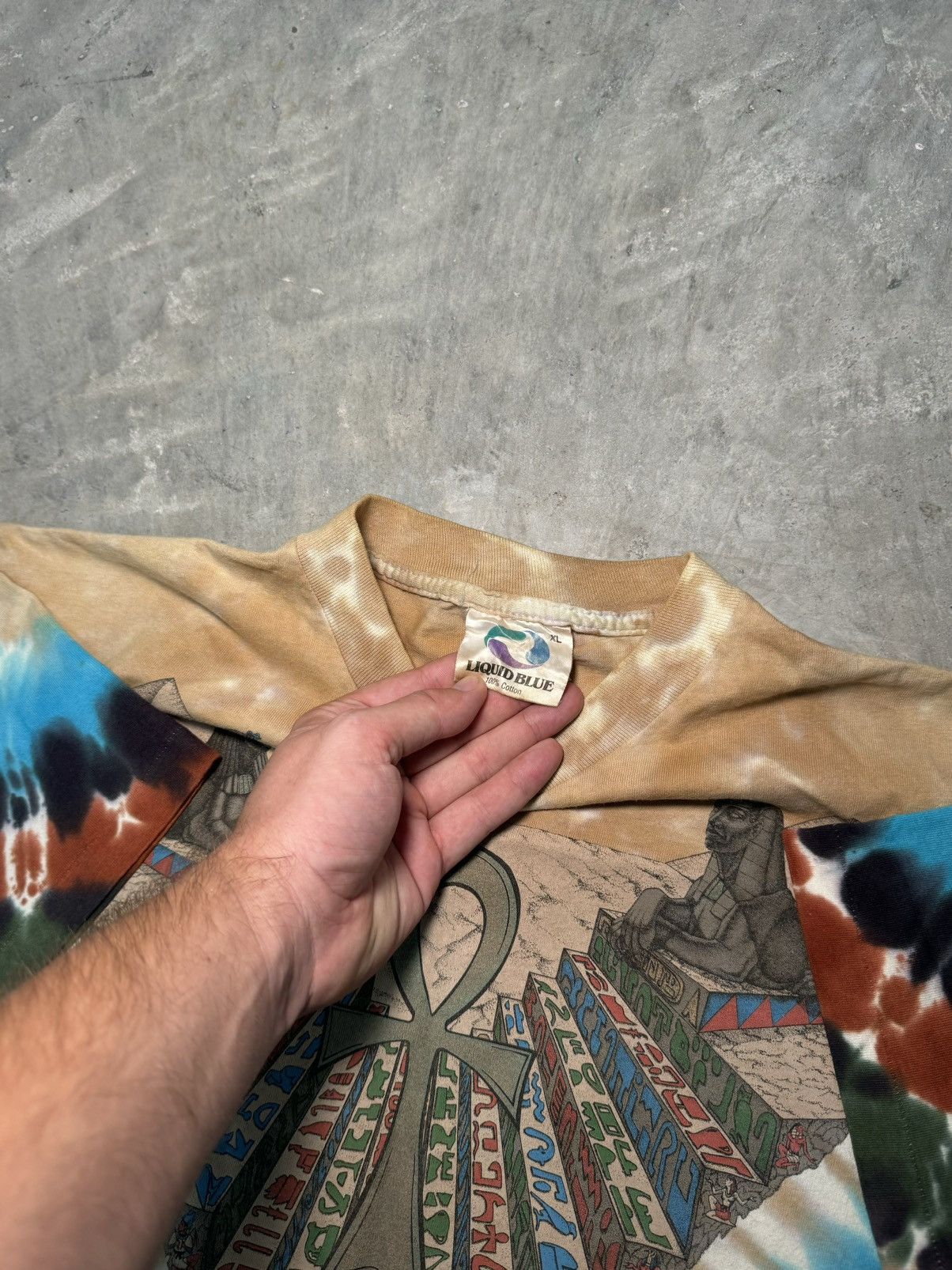 Liquid Blue Ancient Egypt Pharaoh Liquid Blue 90s grail very rare Size US XL / EU 56 / 4 - 3 Thumbnail