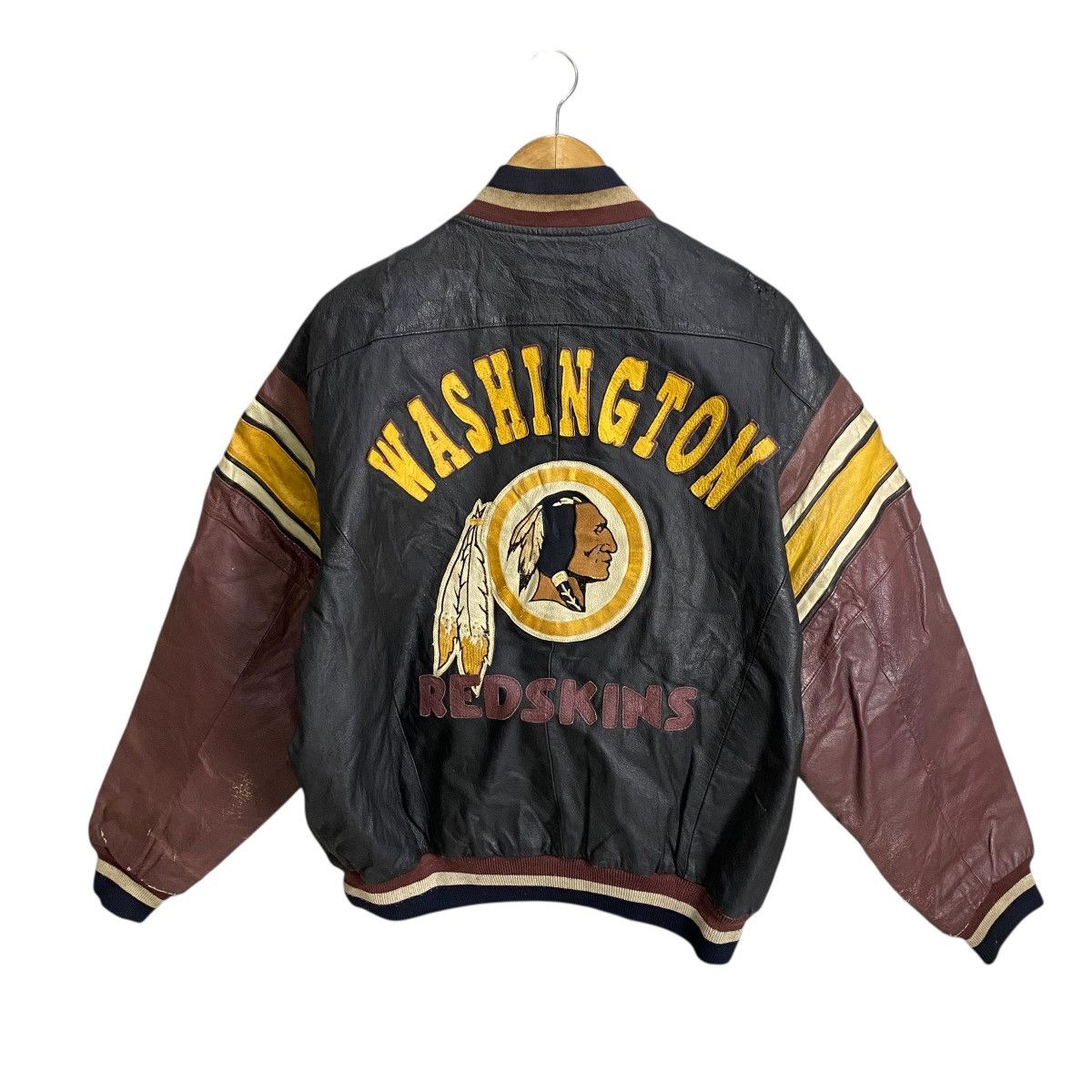 NFL Vintage NFL Red Skins leather jacket Size US M / EU 48-50 / 2 - 4 Thumbnail