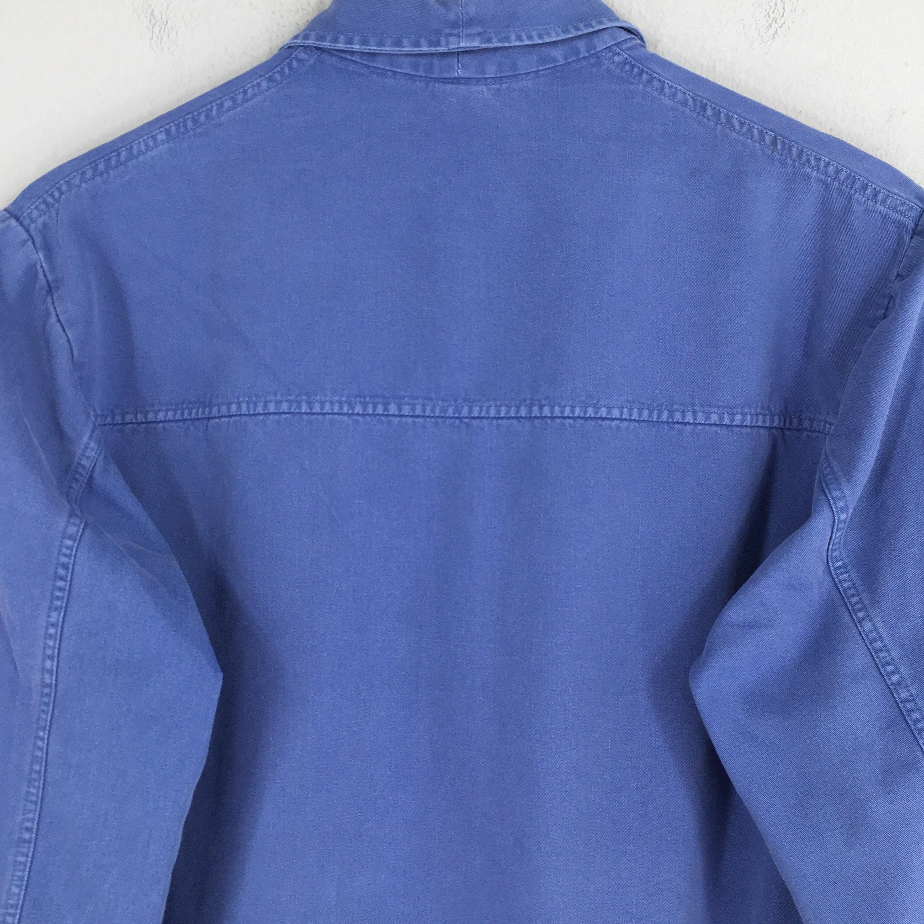 Le Laboureur Vintage 80s Chore Spilag Work Sanfor Jacket Medium Size US M / EU 48-50 / 2 - 8 Thumbnail