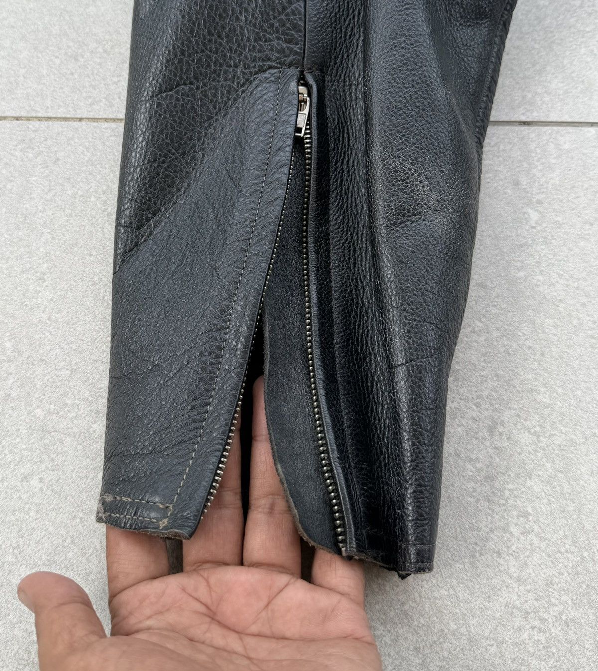Vintage B’s Leather Motorcycle Pants Padded Biker Archive Leather Size US 30 / EU 46 - 17 Thumbnail