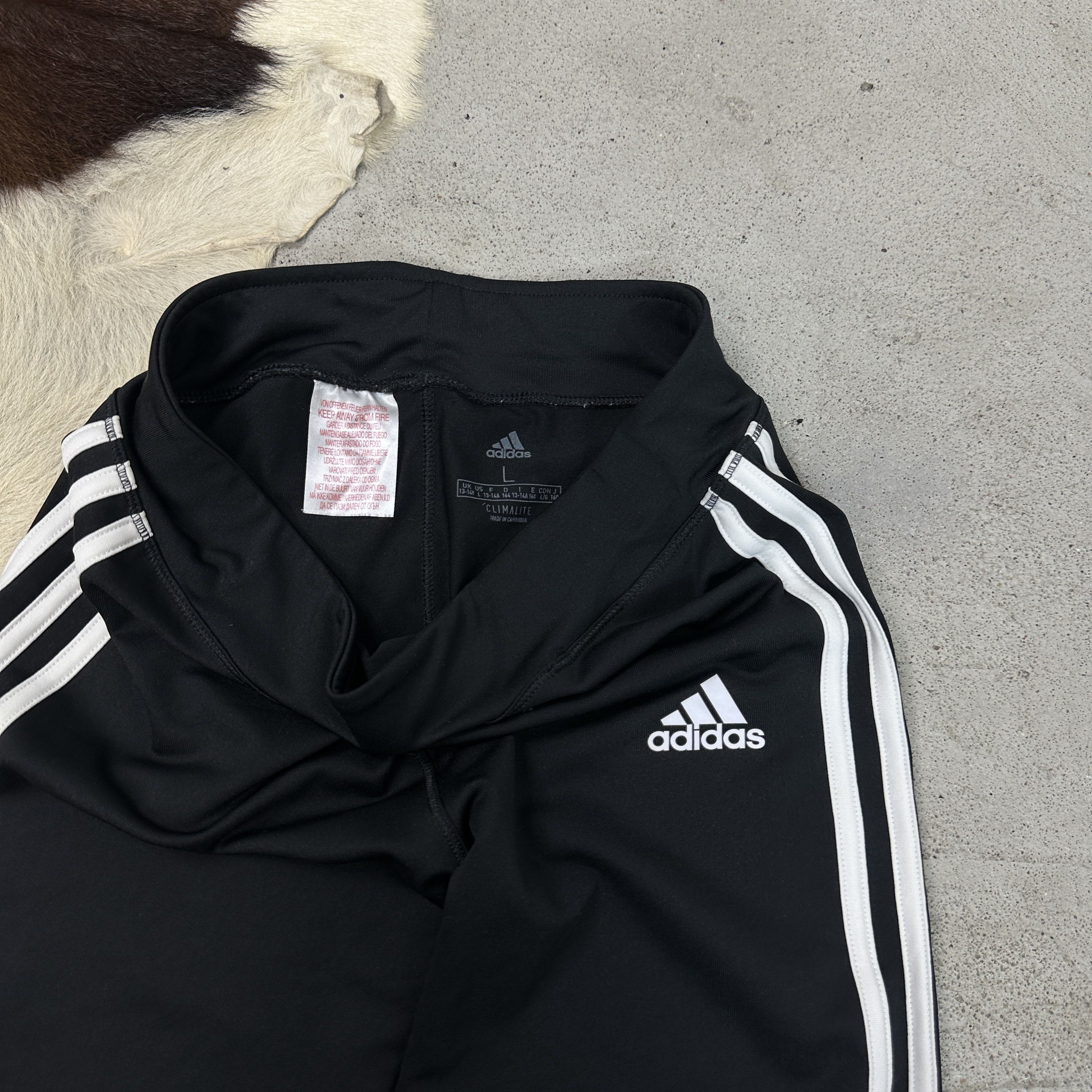 Adidas × Vintage Vintage Sportswear Athleisure 00s Capri Adidas Leggins Size 25" / US 0 / IT 36 - 3 Thumbnail