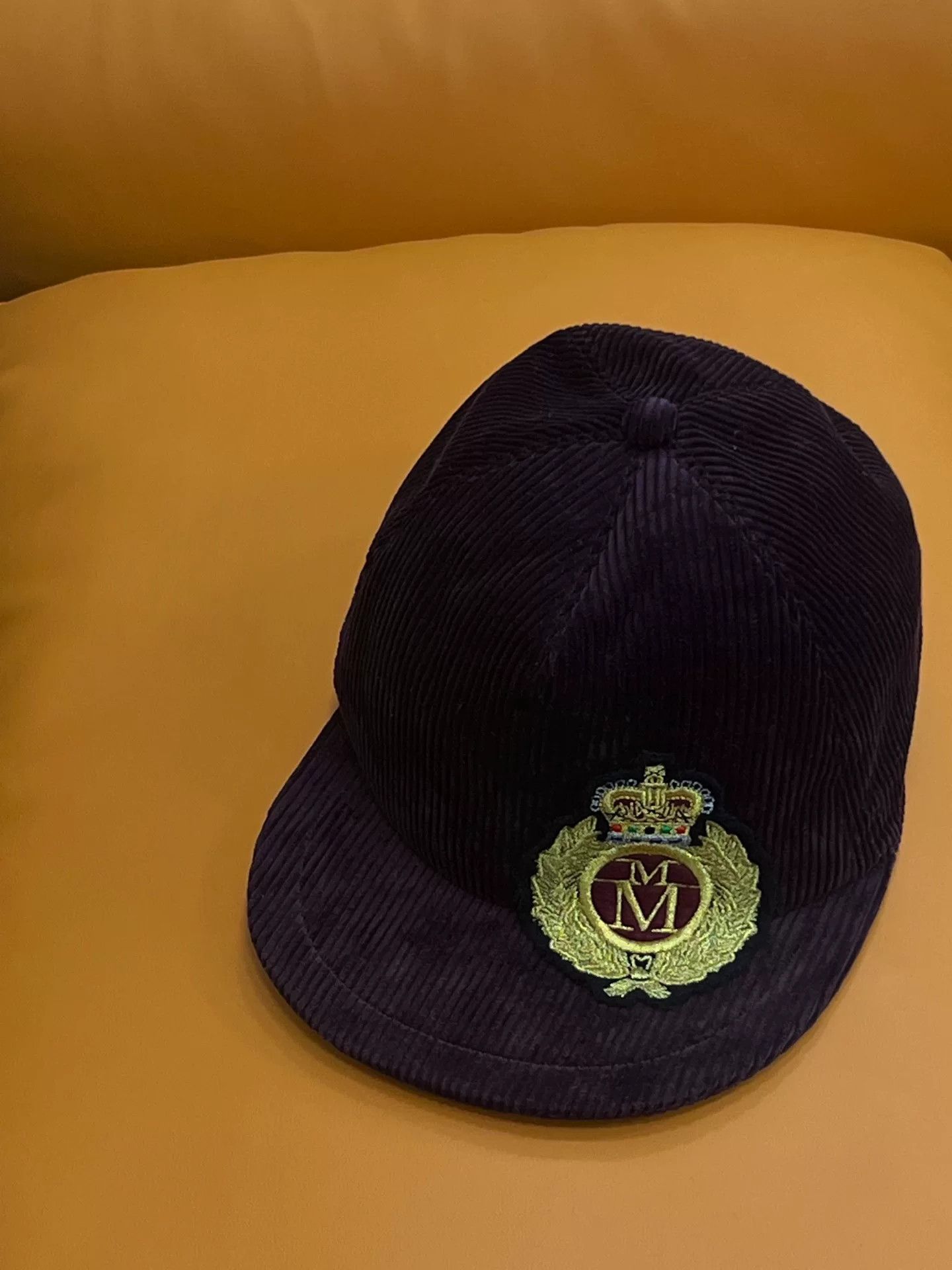 Maison Michel Maison Michel Purple Corduroy Hat Size ONE SIZE - 1 Thumbnail