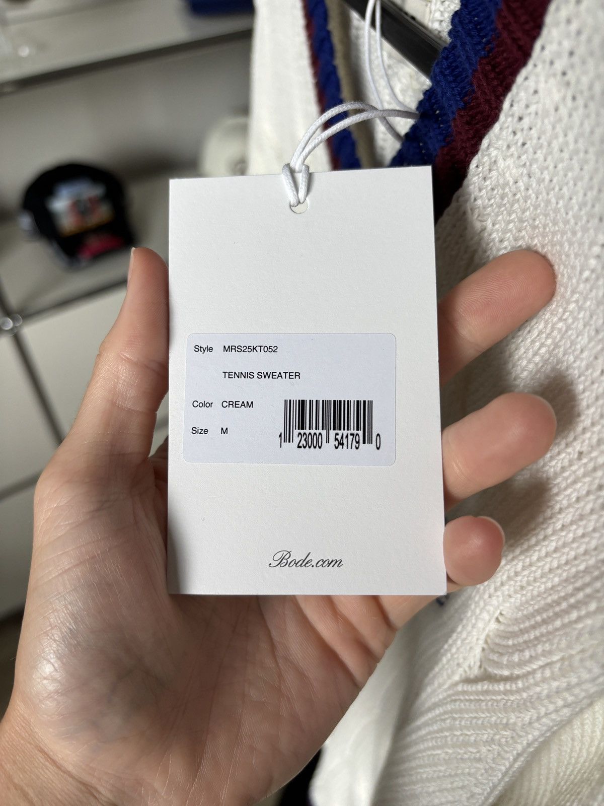 Bode BODE | KNIT LOGO TENNIS SWEATER Size US M / EU 48-50 / 2 - 9 Thumbnail