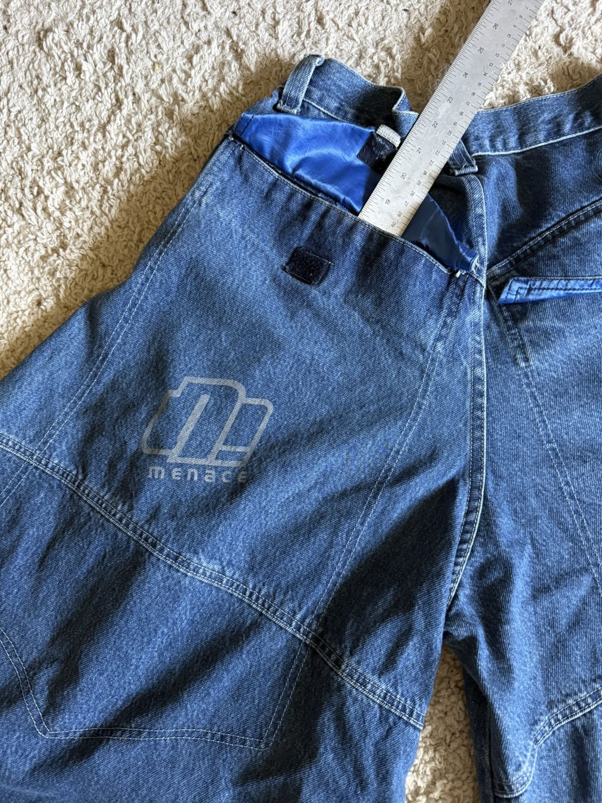 Menace 90s Menace Dragon Denim 66 Inch Opening JNCO Skater Rave Y2K Size US 32 / EU 48 - 9 Thumbnail