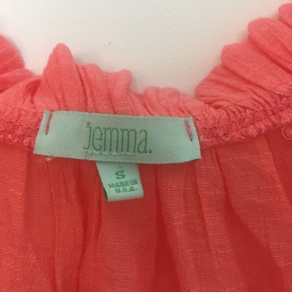 Other Jemma Coral Rayon 3/4 Sleeve Peasant Blouse | Size S Size S / US 4 / IT 40 - 3 Thumbnail