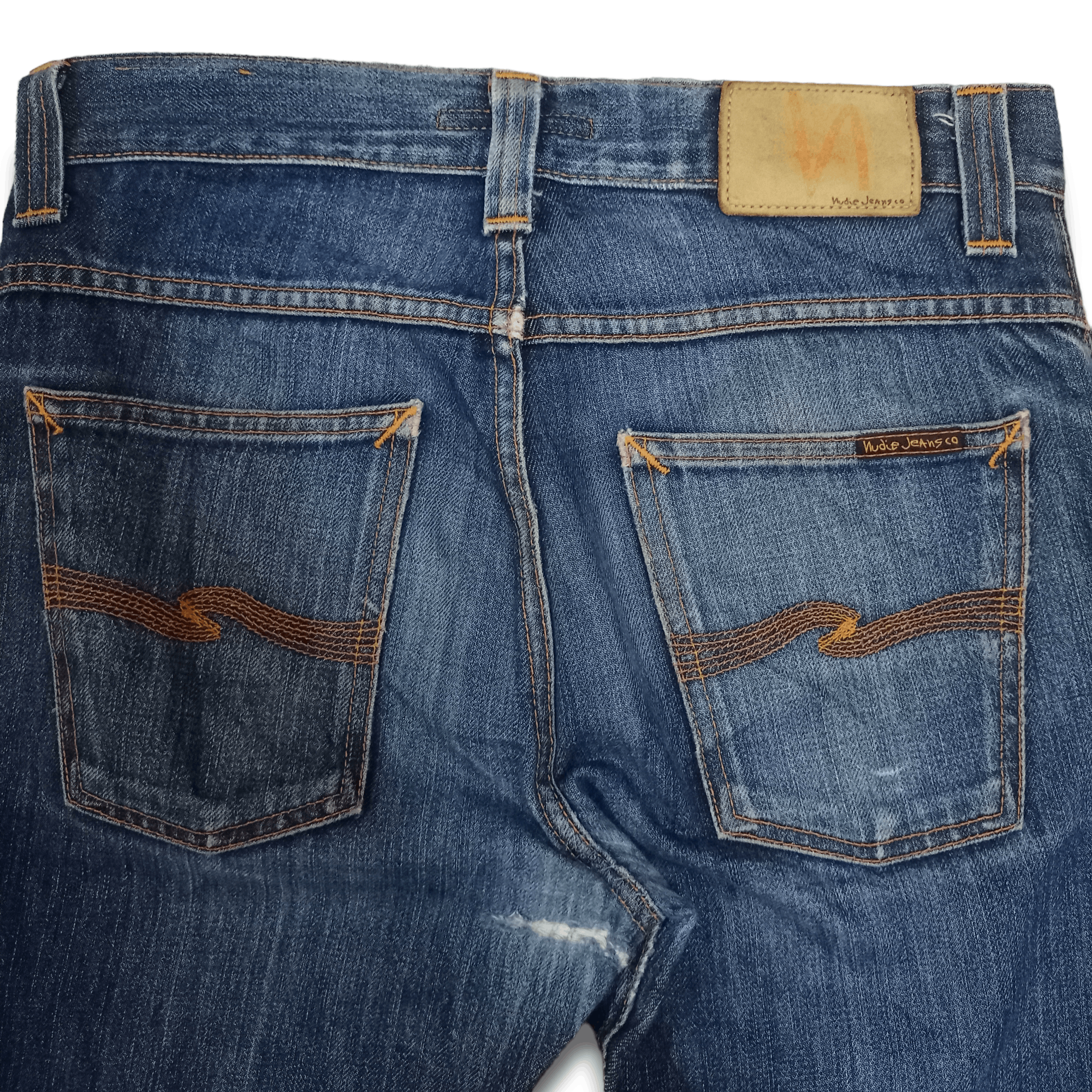Nudie Jeans Vintage Nudie Button Fly Blue Wash Ripped Style Jeans 30x31 Size US 30 / EU 46 - 7 Thumbnail