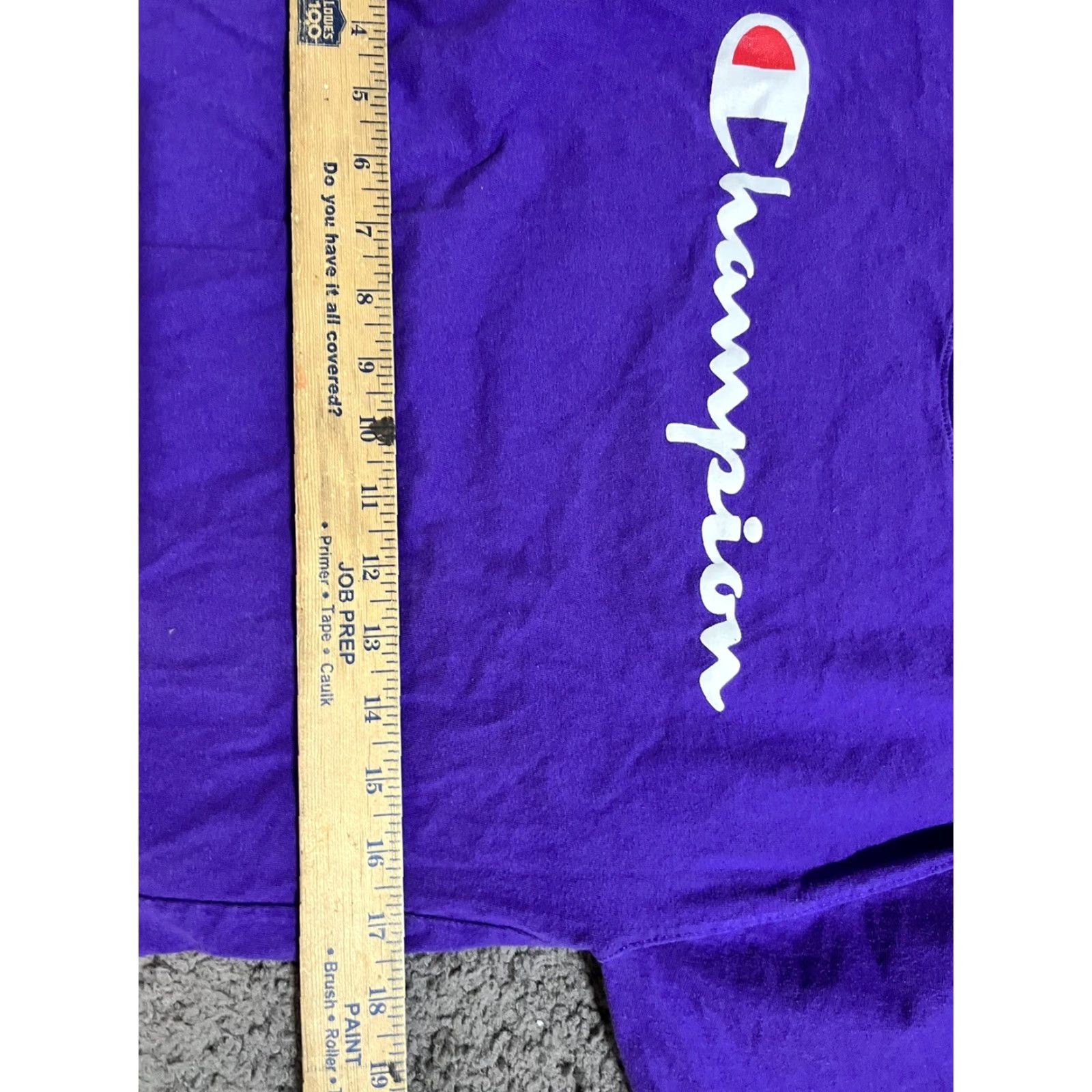 Champion VINTAGE Champion T-Shirt Men M Purple Logo 90s Short Sleeve Crew Neck Size US M / EU 48-50 / 2 - 4 Thumbnail