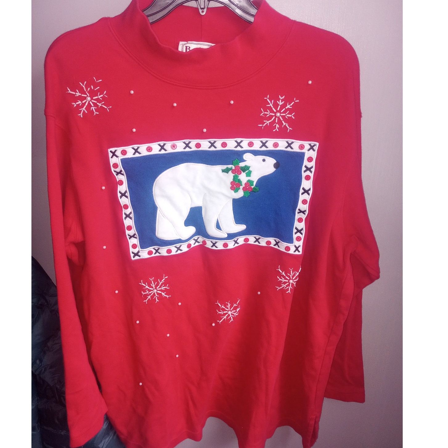 Vintage Women's VTG Bechamel Ugly Christ Sweater Beaded XL Holiday Size XL / US 12-14 / IT 48-50 - 1 Thumbnail