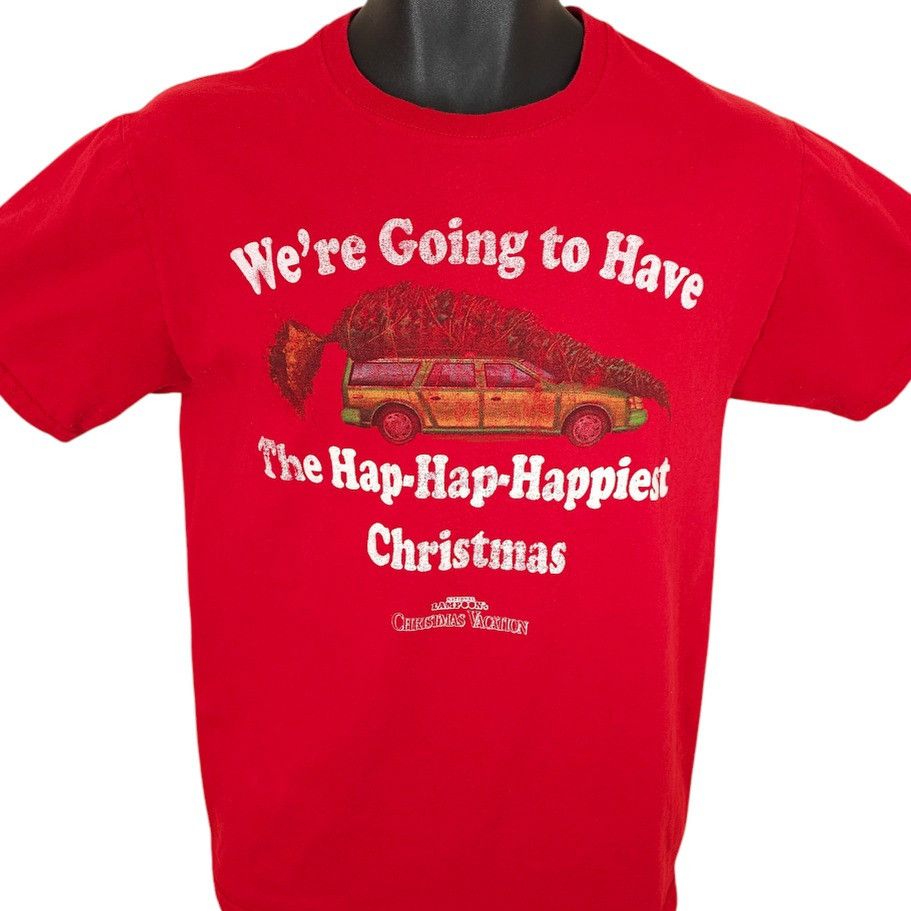 Fruit Of The Loom Christmas Vacation T Shirt Mens Size Small Red Size US S / EU 44-46 / 1 - 1 Thumbnail