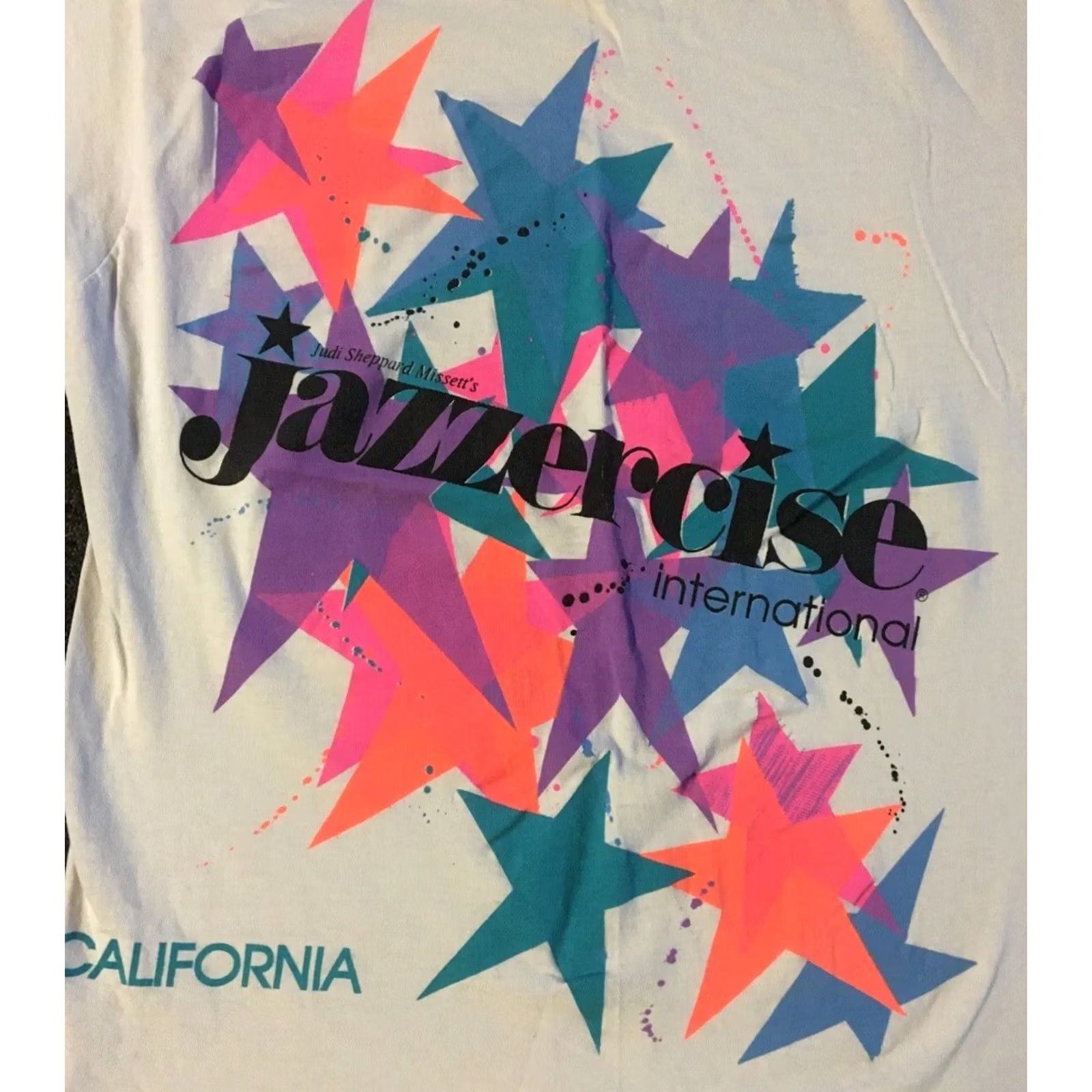 DANCER VINTAGE Shirt Mens XL White Vtg 90s Jazzercise Faded Star Ballet Theatre Dance Vaporwave Grunge 80s Size US XL / EU 56 / 4 - 2 Thumbnail