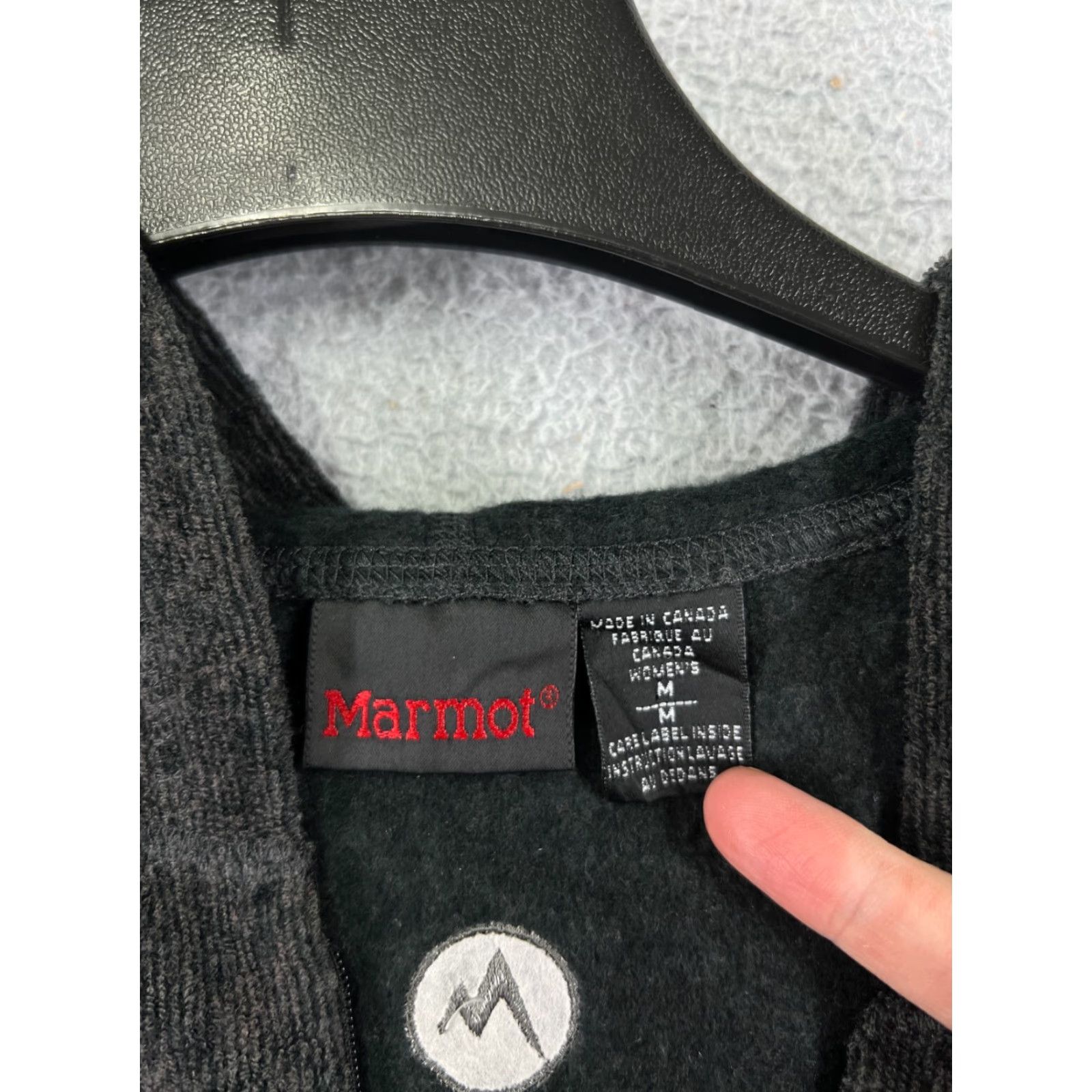 Marmot Marmot Women Medium Gray Full Zip Hood Wool Blend Hoodie Jacket Pocket Gorpcore Shirt Size M / US 6-8 / IT 42-44 - 3 Thumbnail