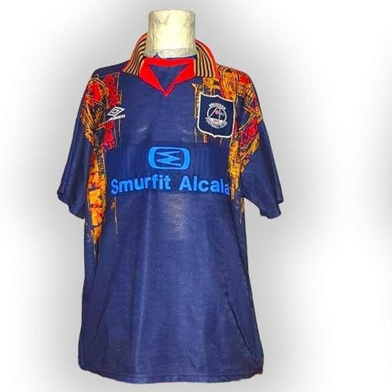 Umbro Fc Aberdeen Scotland UK 1994 1995 1996 Away Shirt Jersey Size US XL / EU 56 / 4 - 2 Thumbnail