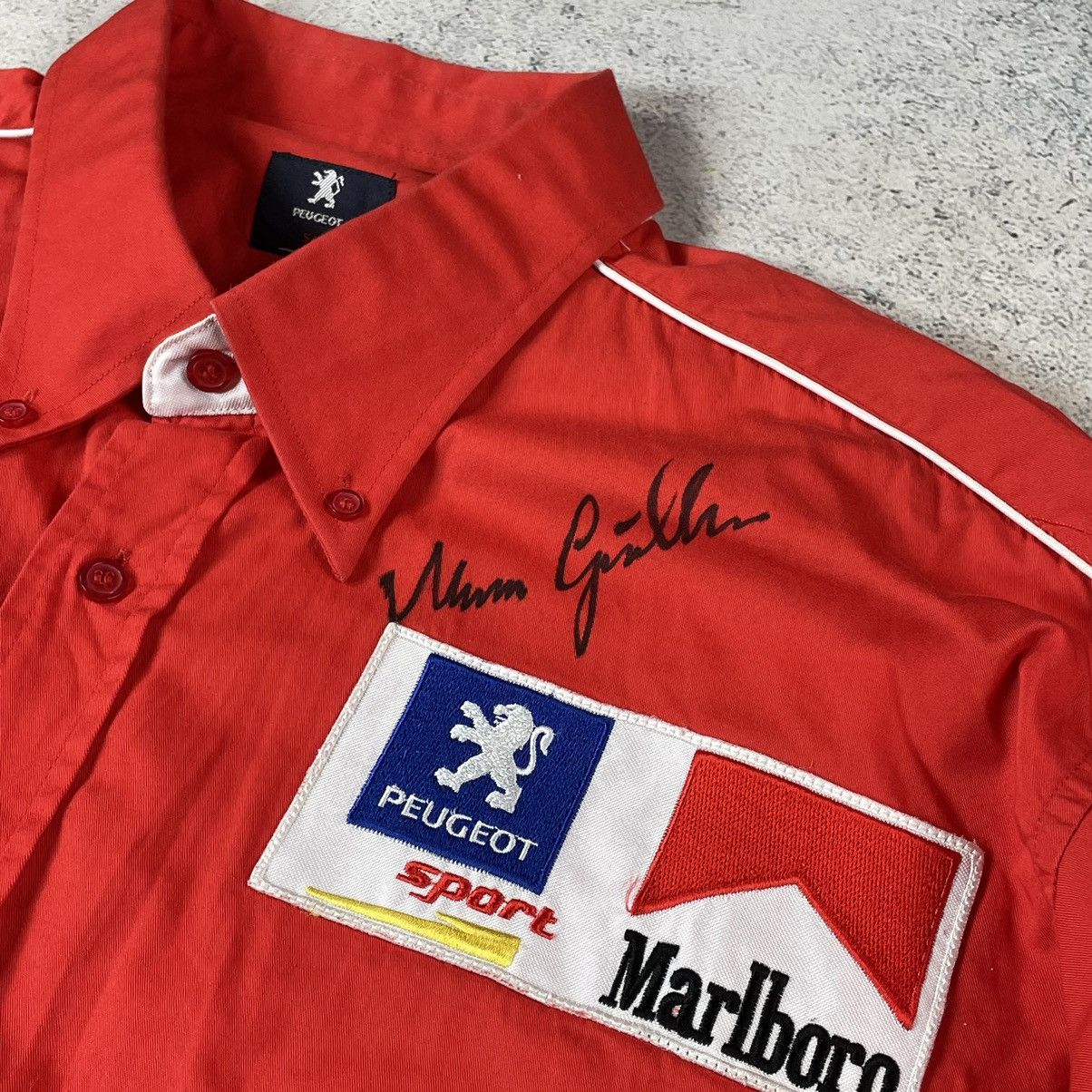 Marlboro Formula 1 Puegot Marlboro Signed Marcus Gronholm Shirt Size US XXL / EU 58 / 5 - 6 Thumbnail
