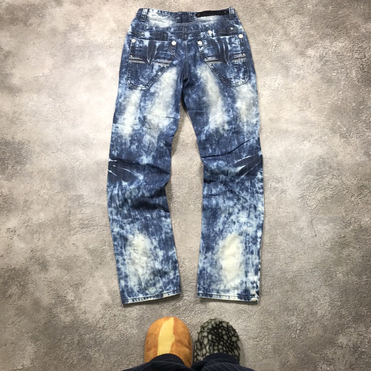 Vintage Vintage Y2K Distressed Baggy Flared Jeans Grunge Japan 29 Size US 29 - 4 Thumbnail