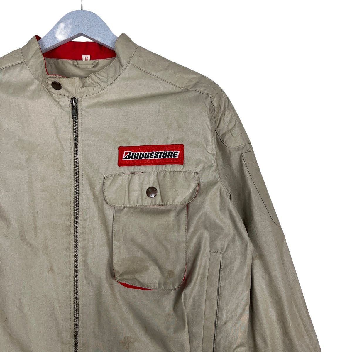 Japanese Brand 🔥 VINTAGE BRIDGESTONE STAFF RACING JACKET Size US M / EU 48-50 / 2 - 6 Thumbnail