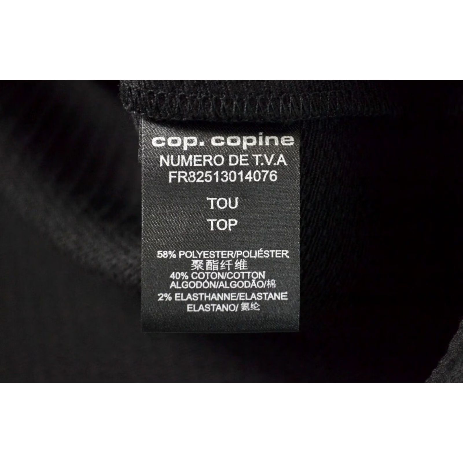 Cop Copine Cop Copine Tou Women's Blouse L Long Sleeve Round Collar Textured Black Size L / US 10 / IT 46 - 6 Thumbnail