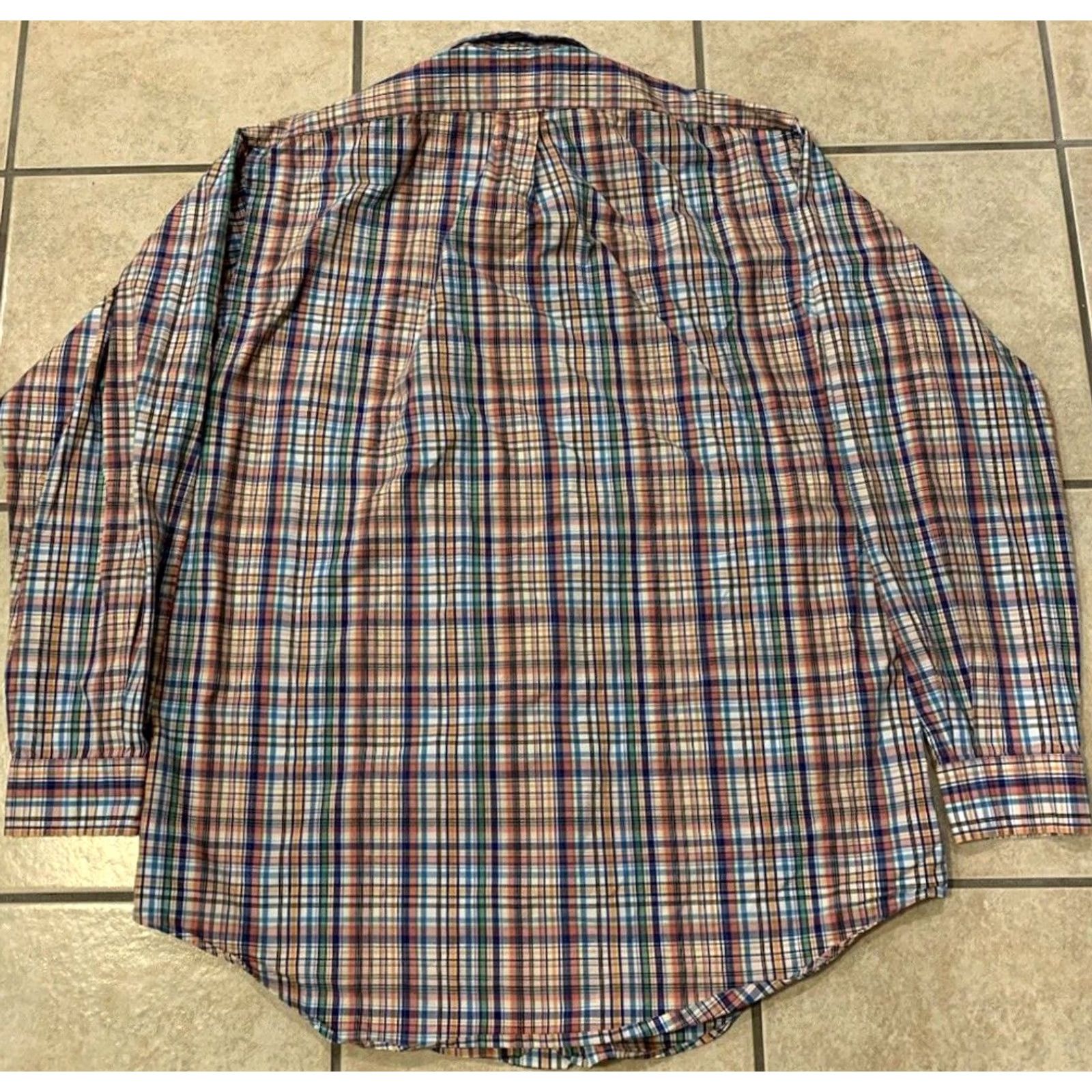 Polo Ralph Lauren Polo Ralph Lauren Men's Large 16-40/42 Button-Up Shirt Plaid Classic Fit Long Sleeve Shirt Size US L / EU 52-54 / 3 - 2 Thumbnail