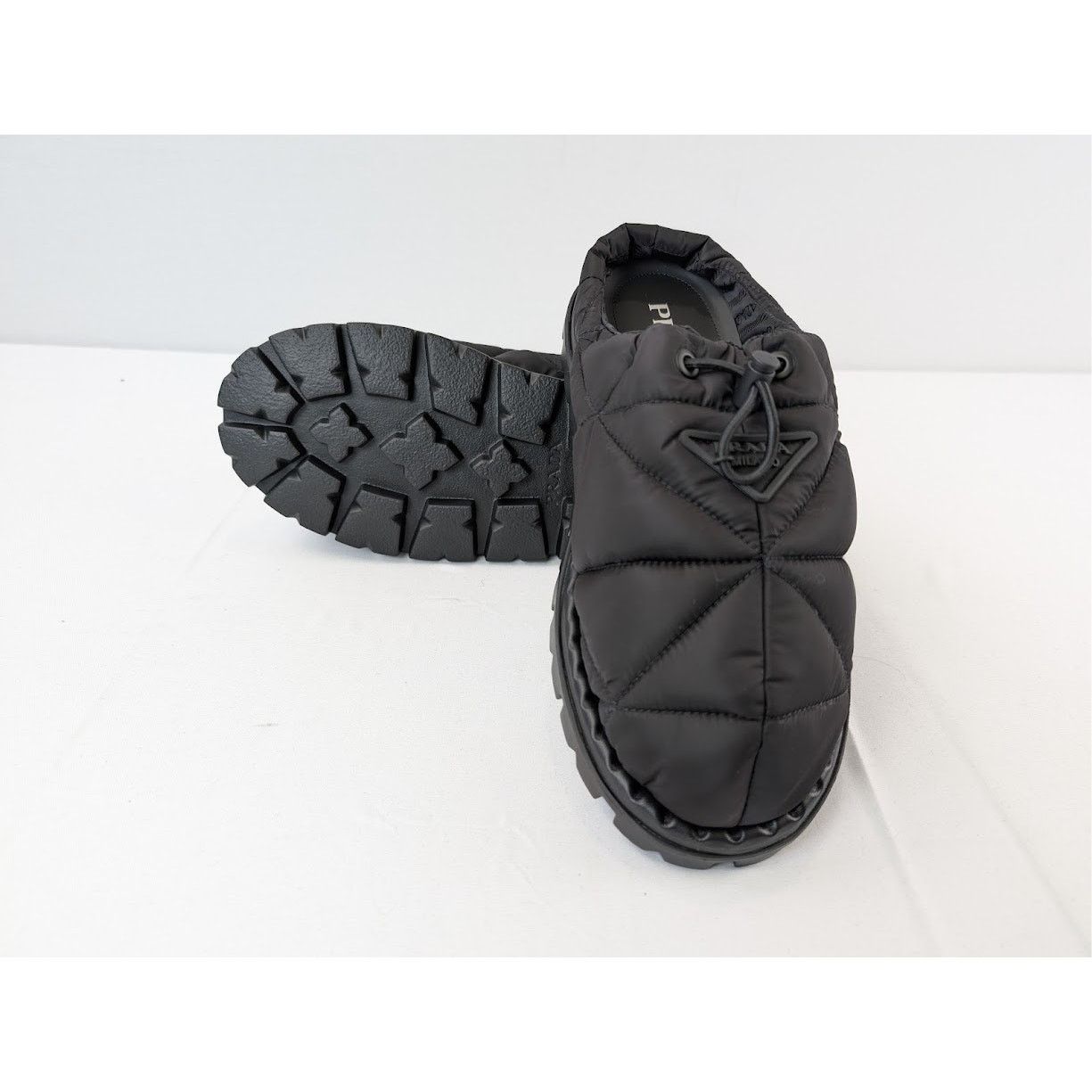 Prada o1rshd1 Calzature Uomo Nylon Mules in Nero Size US 9.5 / EU 42-43 - 14 Thumbnail