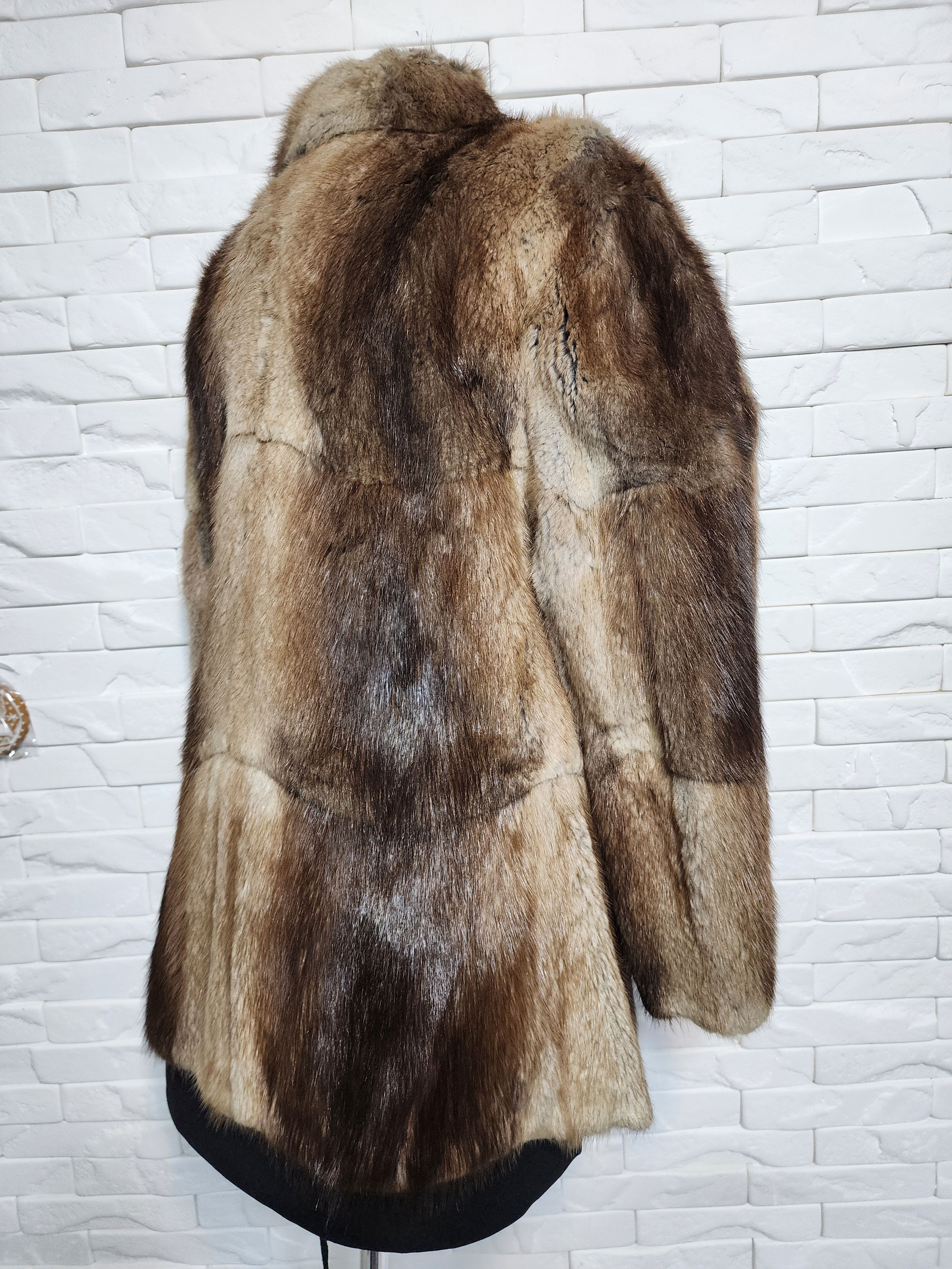 Furla Warm Brown Women's Fur Coat.Size L. Size L / US 10 / IT 46 - 6 Thumbnail