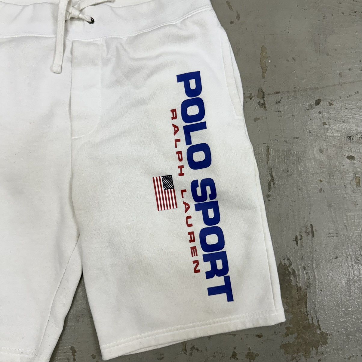 Vintage Vintage Polo Ralph Lauren Summer Sweat Shorts Size US 34 / EU 50 - 2 Thumbnail