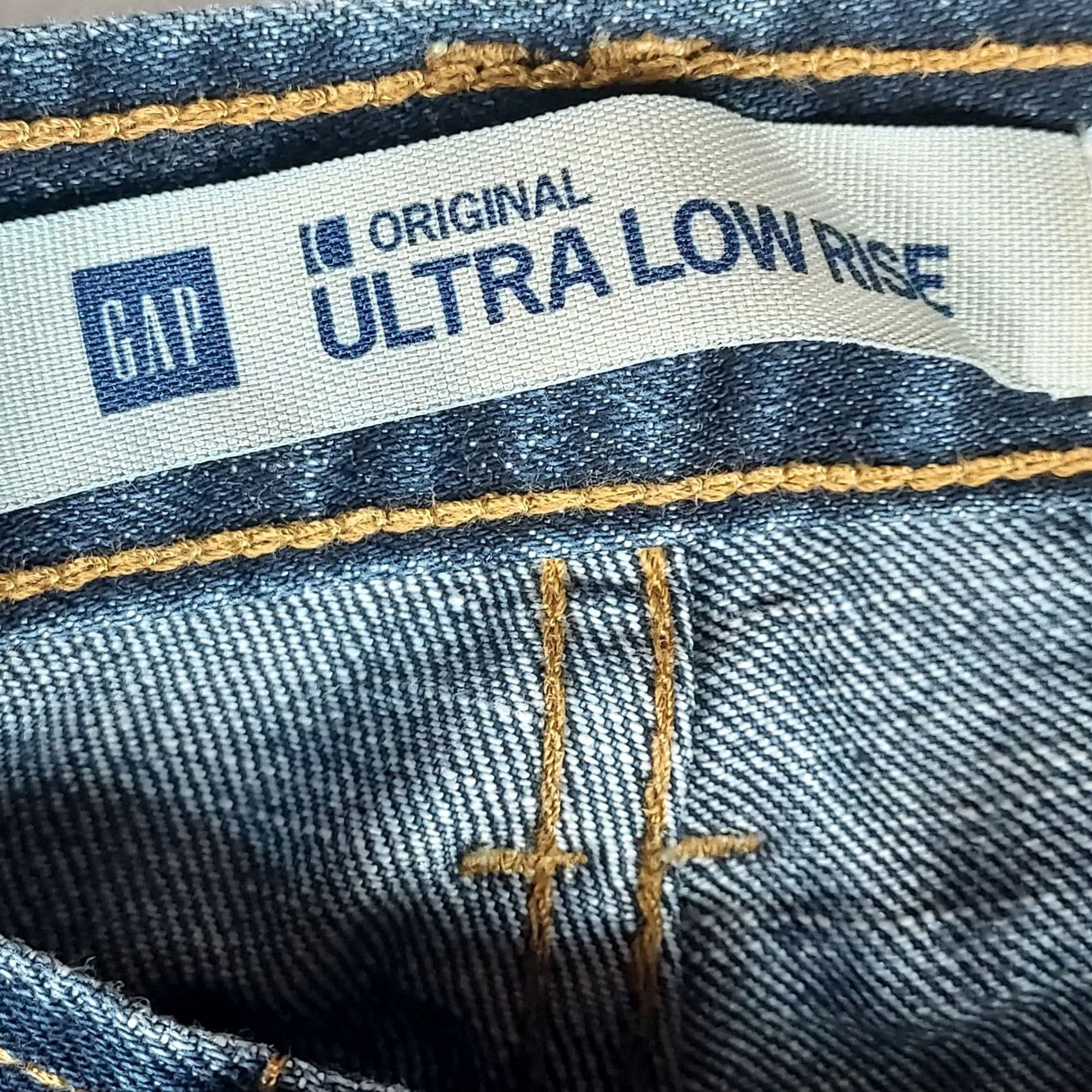 Gap GAP Original Ultra Low Rise Flare Jeans 8 Long Blue Bootcut 5-Pocket Denim Women Size 8 Active Regular Spring Summer Fall Winter Bootscut? Size 30" / US 8 / IT 44 - 4 Thumbnail