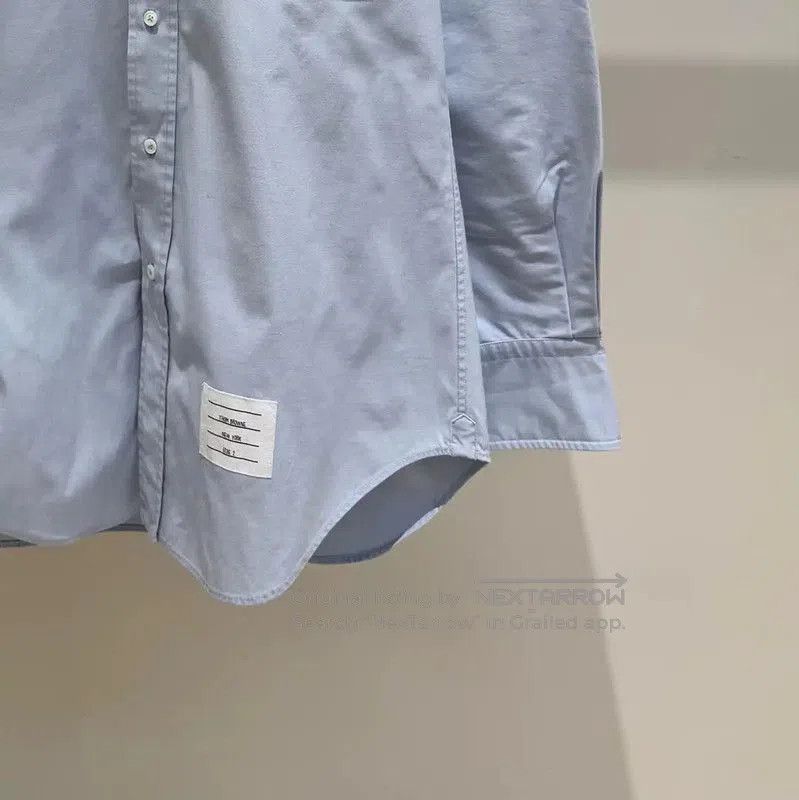 Other Thom Browne Long Sleeve Striped Shirt in Light Blue . Size US M / EU 48-50 / 2 - 2 Thumbnail