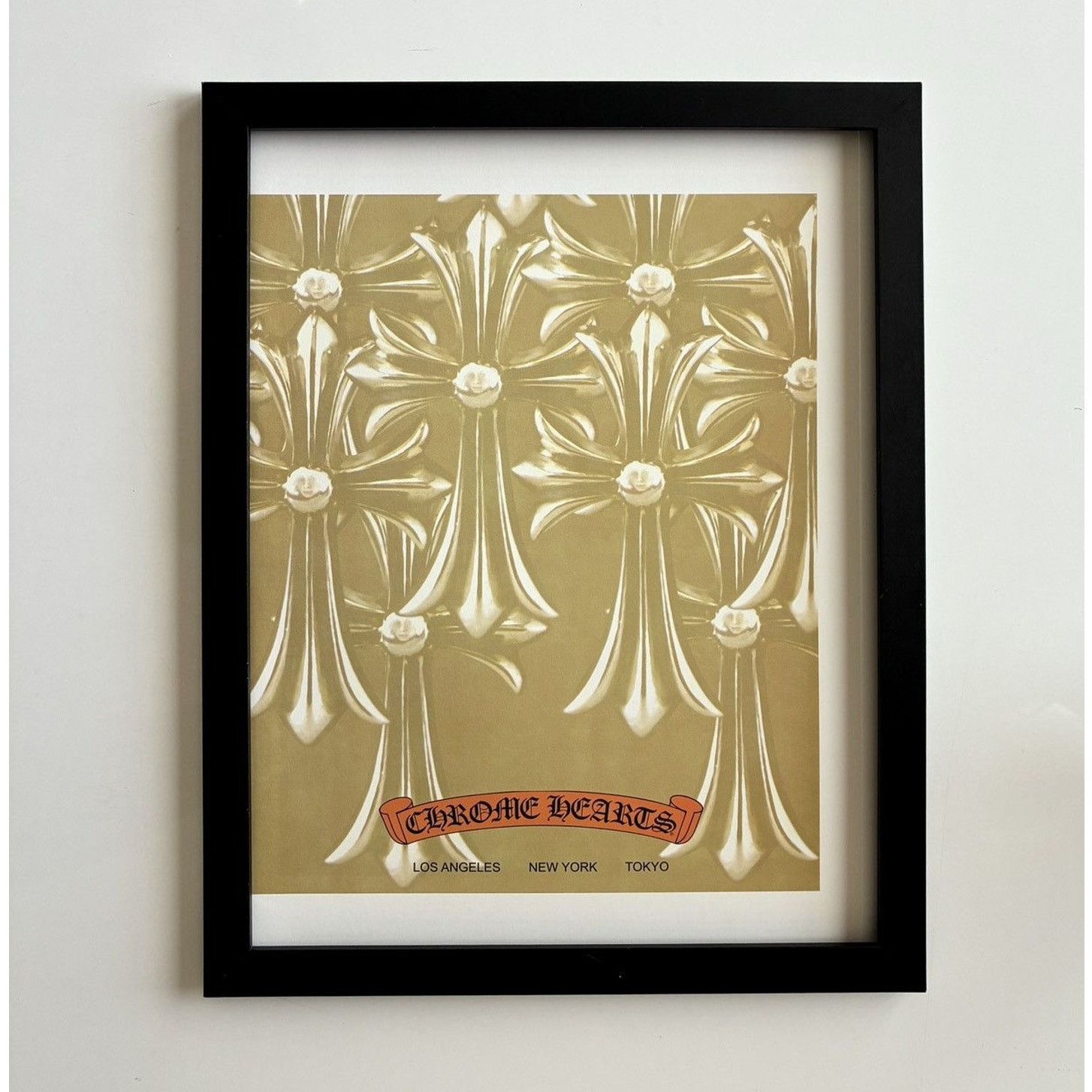 Chrome Hearts × Japanese Brand × Vintage Chrome Hearts crosses photo Poster framed 9x11 Size ONE SIZE - 1 Thumbnail